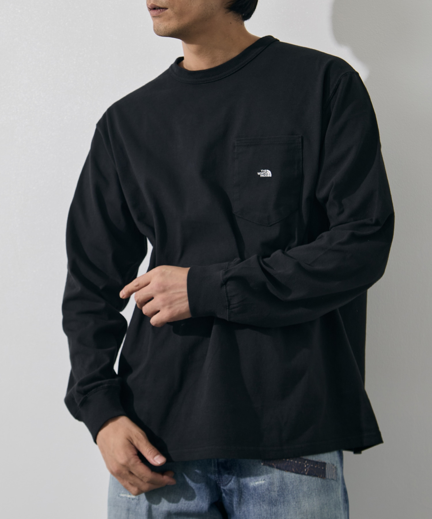 8oz Field Long Sleeve Pocket Tee THE NORTH FACE Purple Label