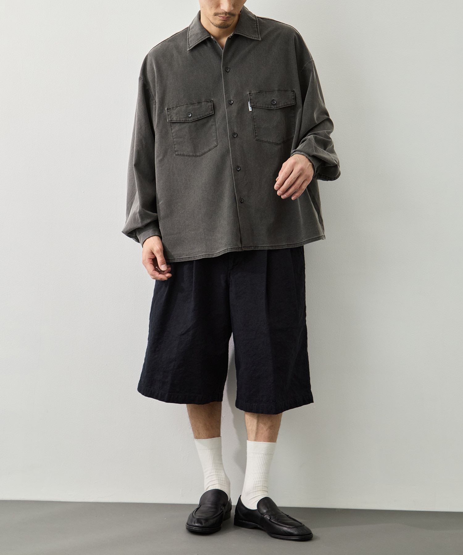 Pigment Coating T/R Twill L/S Work Shirt COOTIE PRODUCTIONS