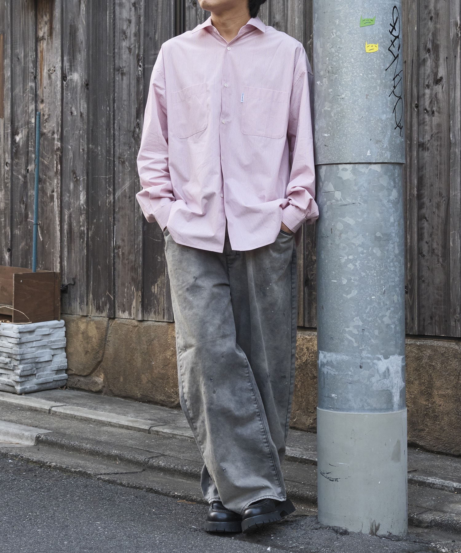 Stripe Broad L/S Shirt COOTIE PRODUCTIONS