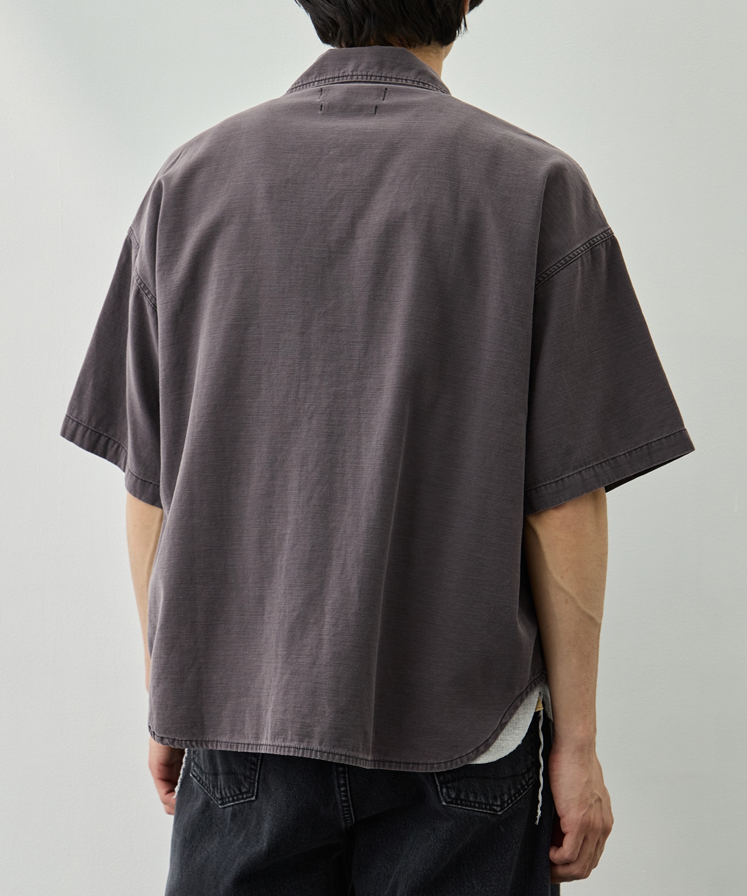 WIDE MILITARY S/S SHIRT(小花スタッズ) REMI RELIEF
