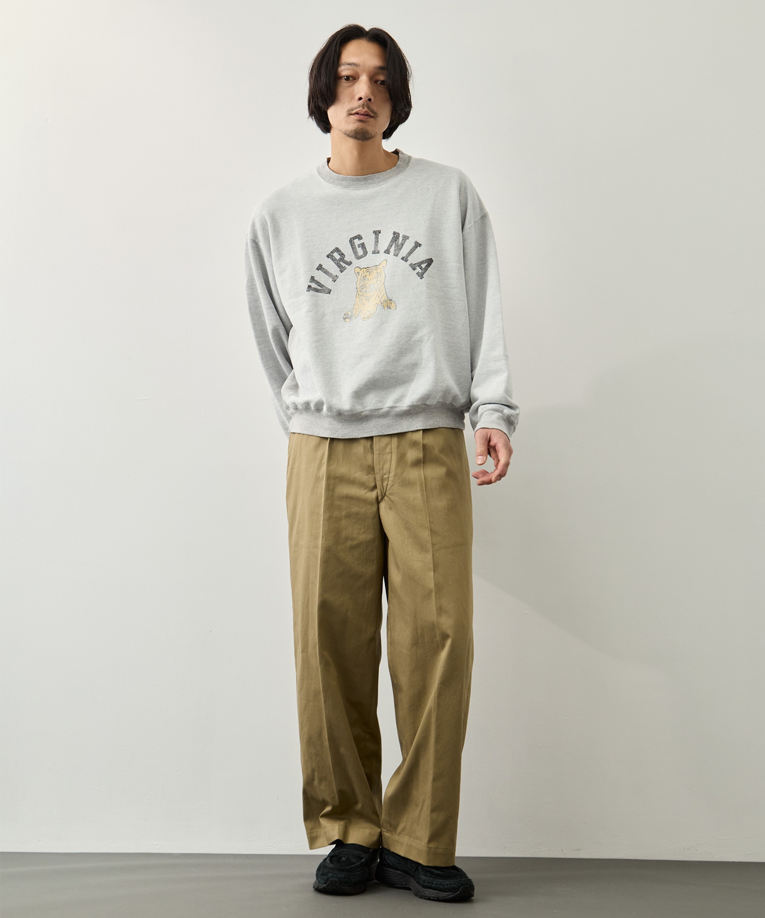 NEW SP加工3飛び裏毛クルー(VIRGINIA) REMI RELIEF