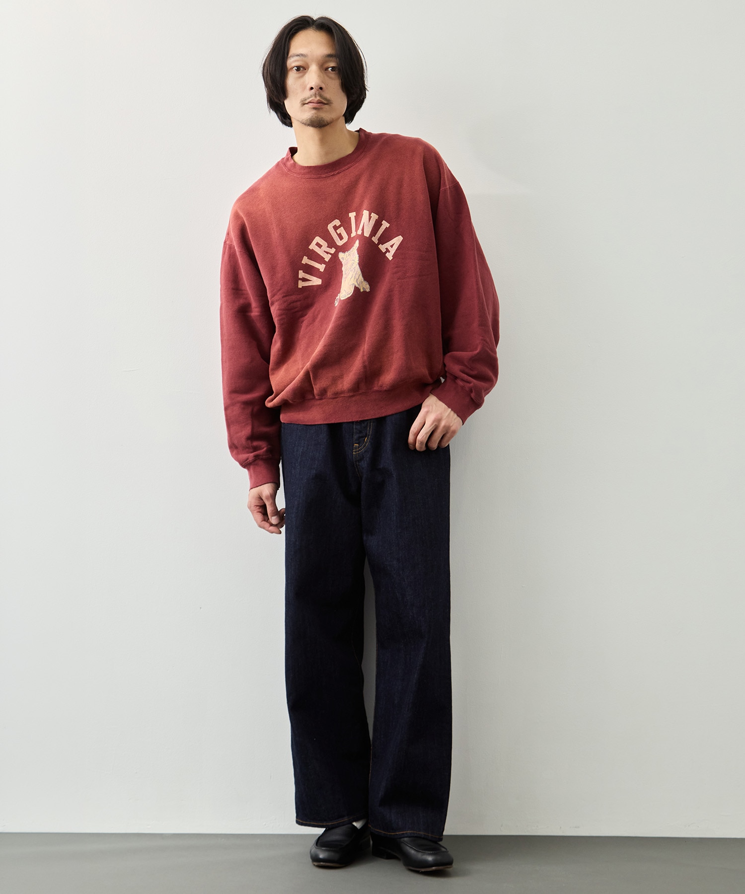 NEW SP加工3飛び裏毛クルー(VIRGINIA) REMI RELIEF