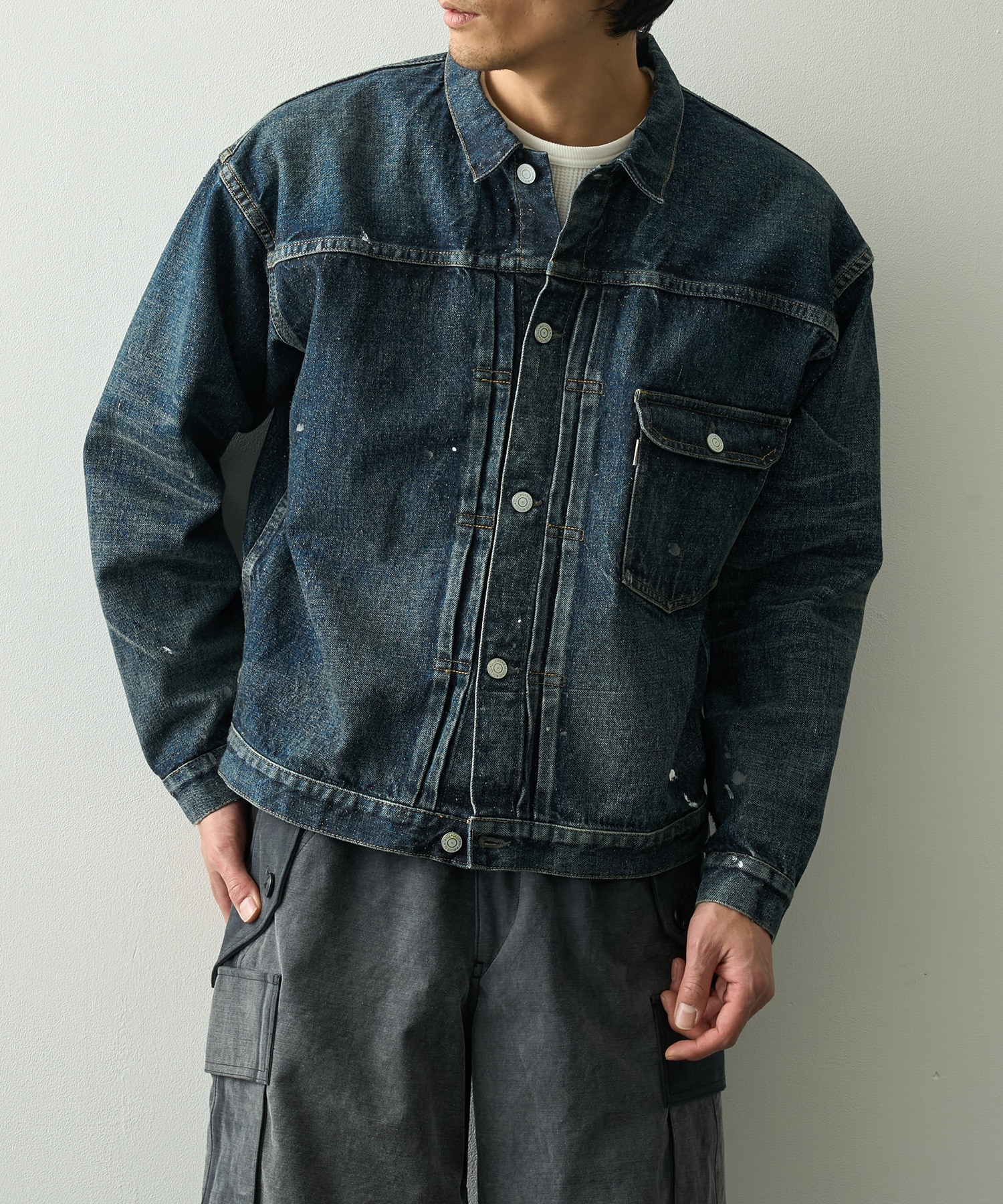#001 T-BACK DENIM JACKET New Manual