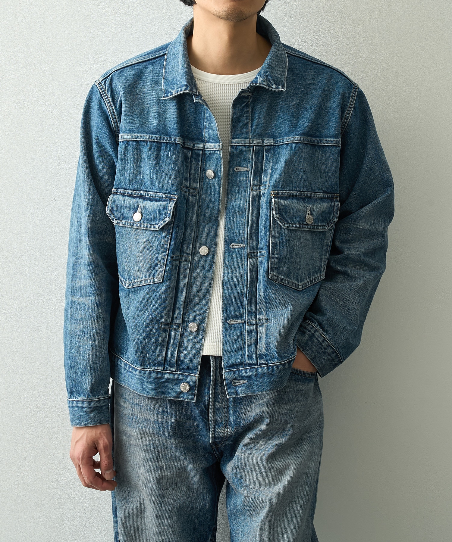 DENIM JKT H.WASH MASSES