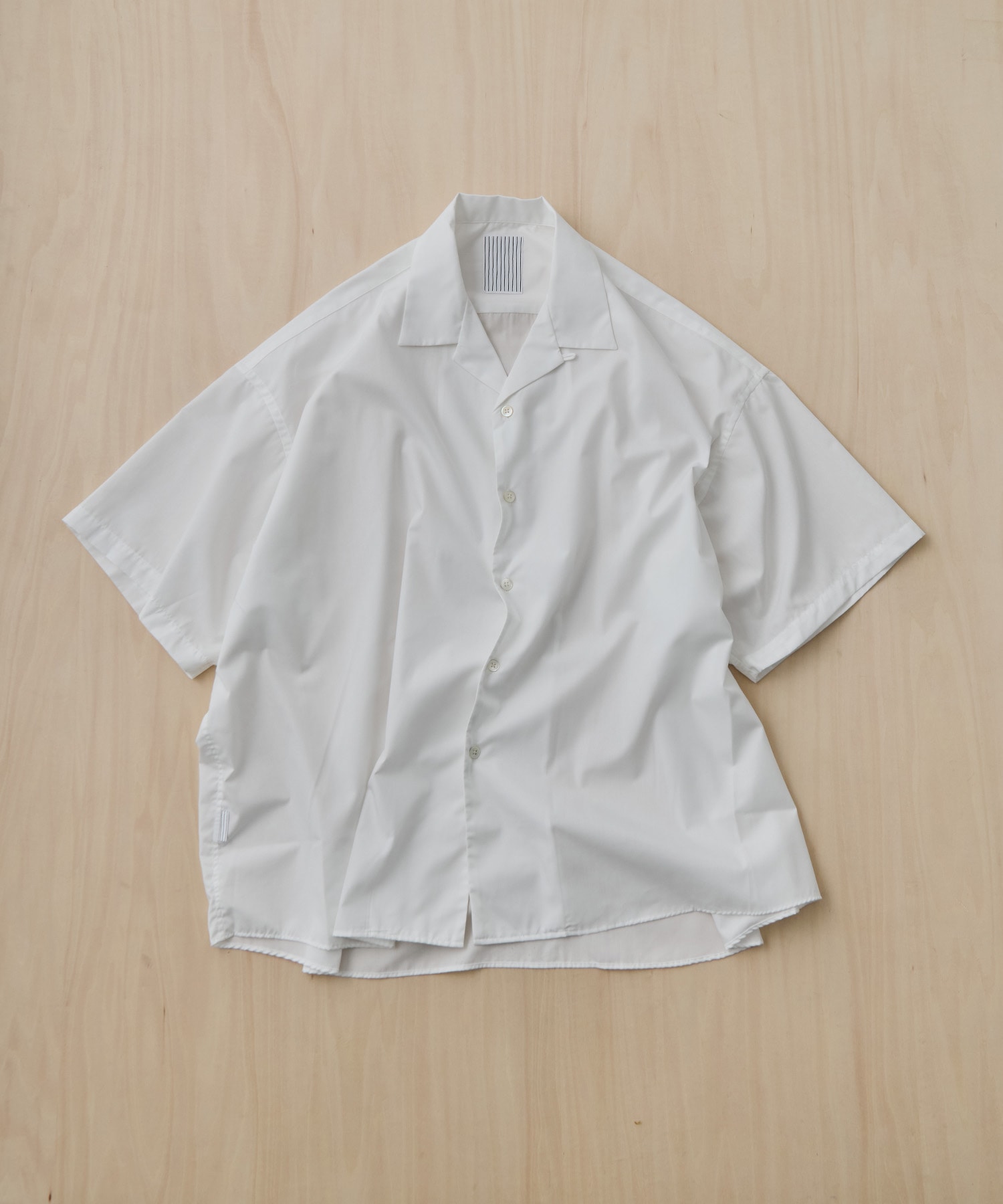 P/C OPEN COLLAR SS SHIRT S.F.C