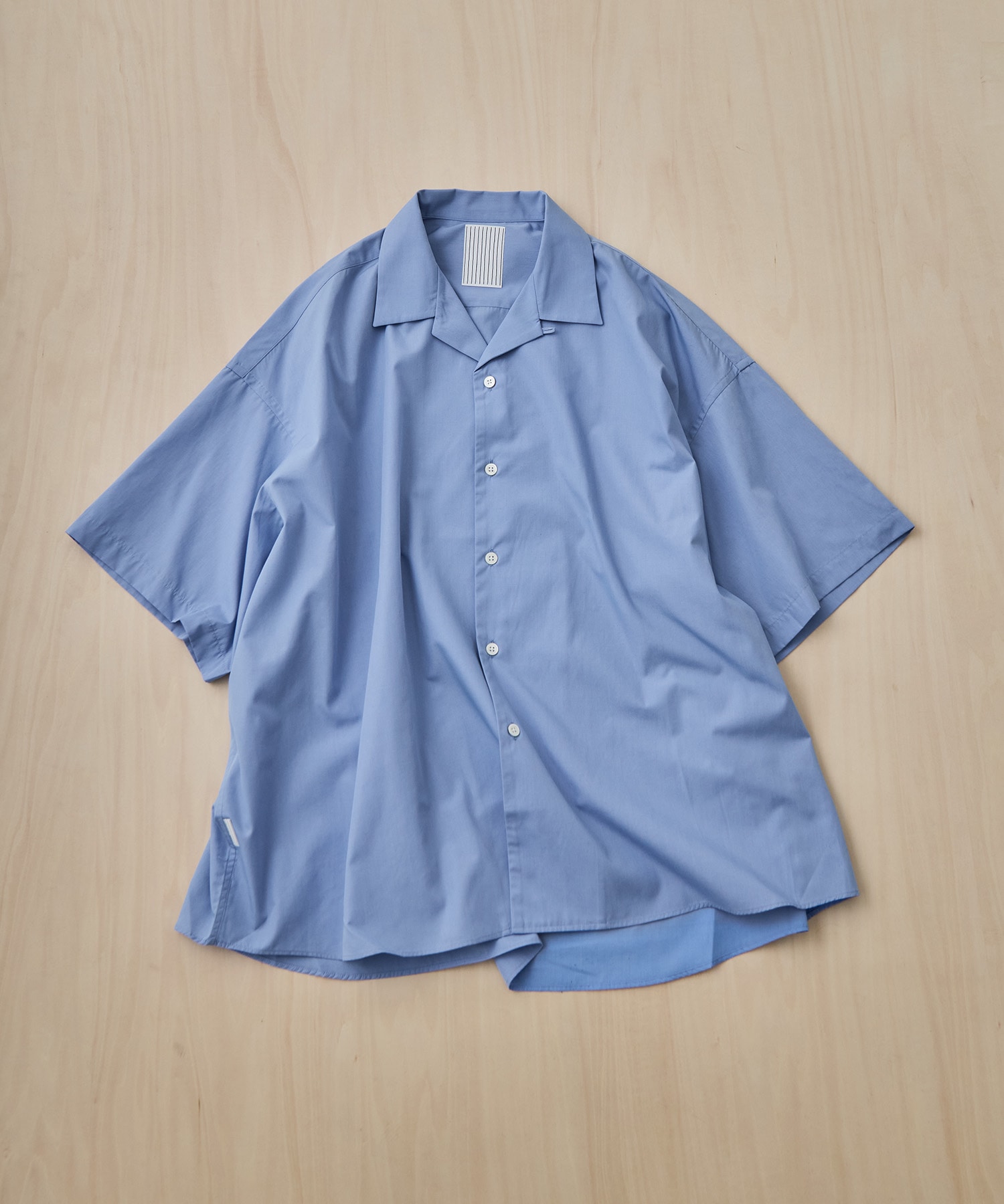 P/C OPEN COLLAR SS SHIRT S.F.C