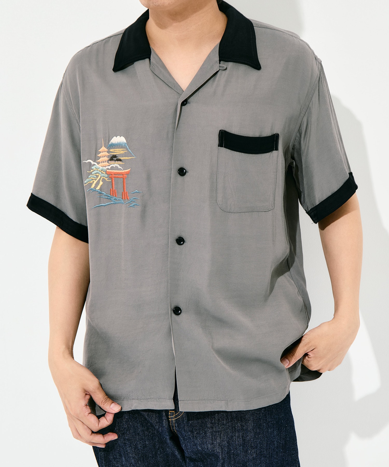 SUKA SHIRT JAPAN MAP TAILOR TOYO