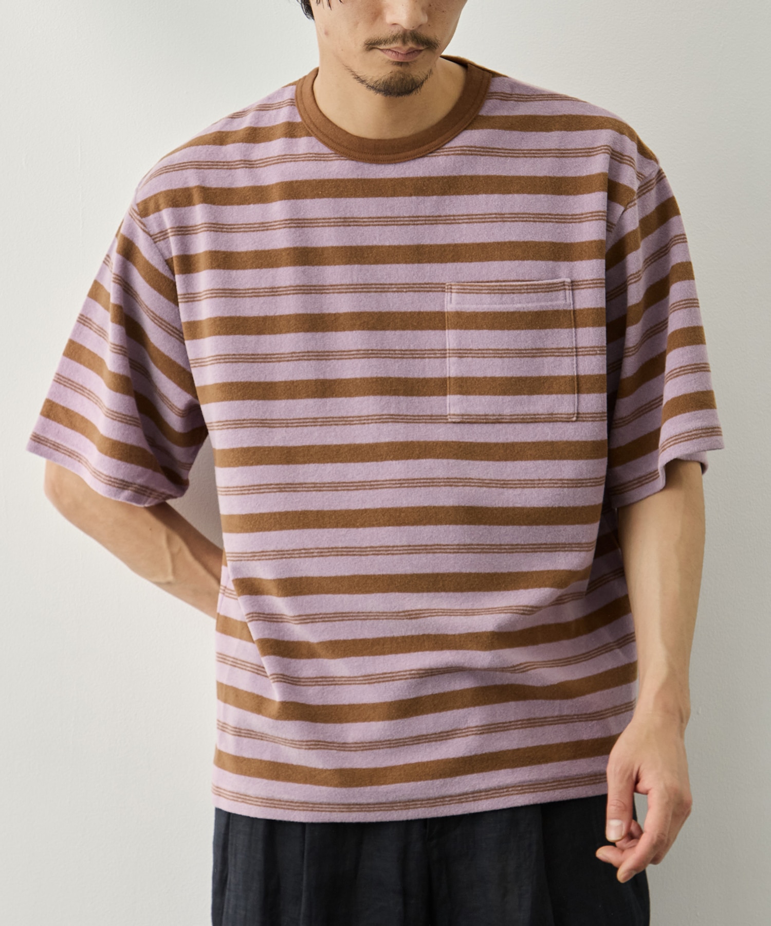 Pile Border Pocket Tee PHEENY