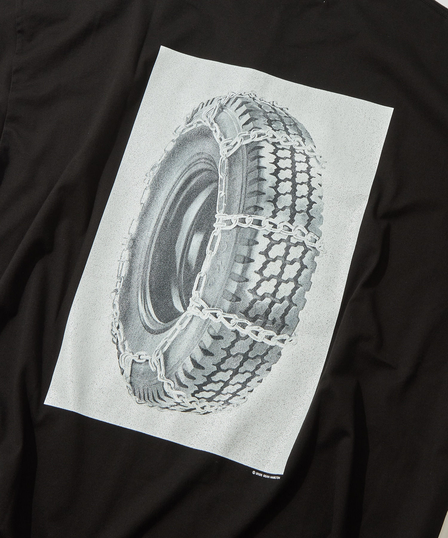 Print S/S Tee ( Tire with Chains ) COOTIE PRODUCTIONS