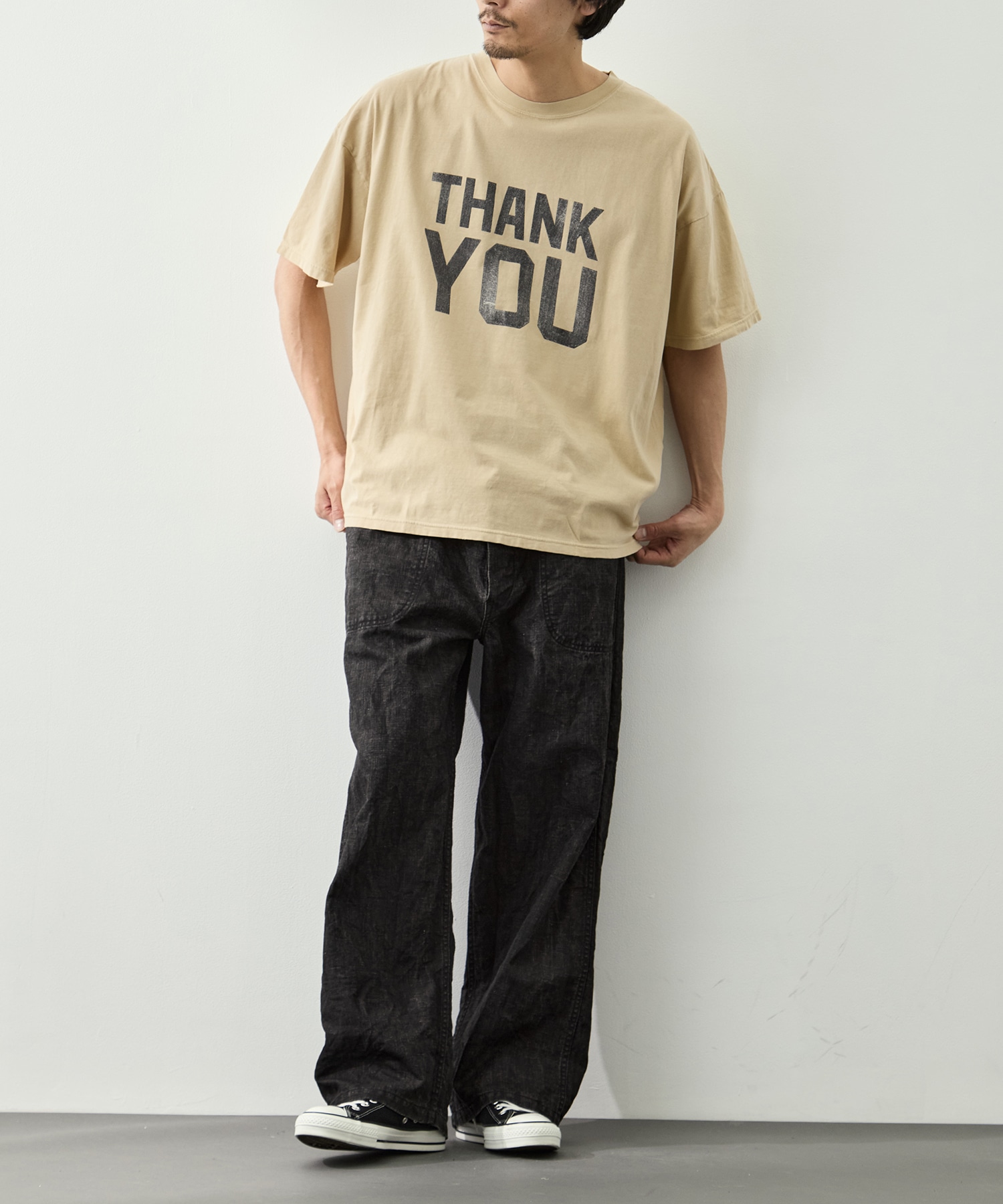 NEW SP加工20/-天竺BIGサイズT(THANK YOU) REMI RELIEF