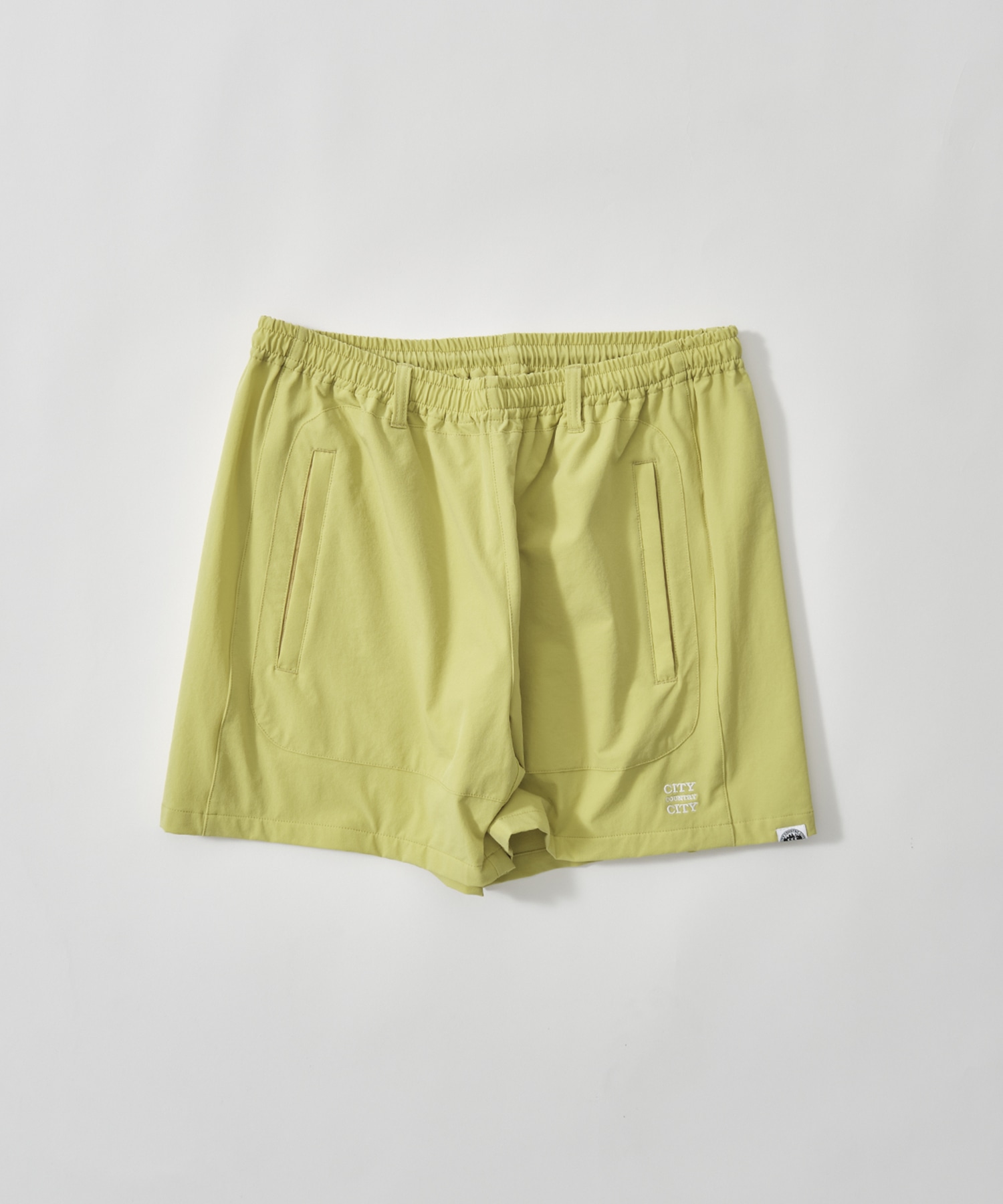 EMBROIDERD LOGO STRECH  NYLON EASY  SHORTS CITY COUNTRY CITY