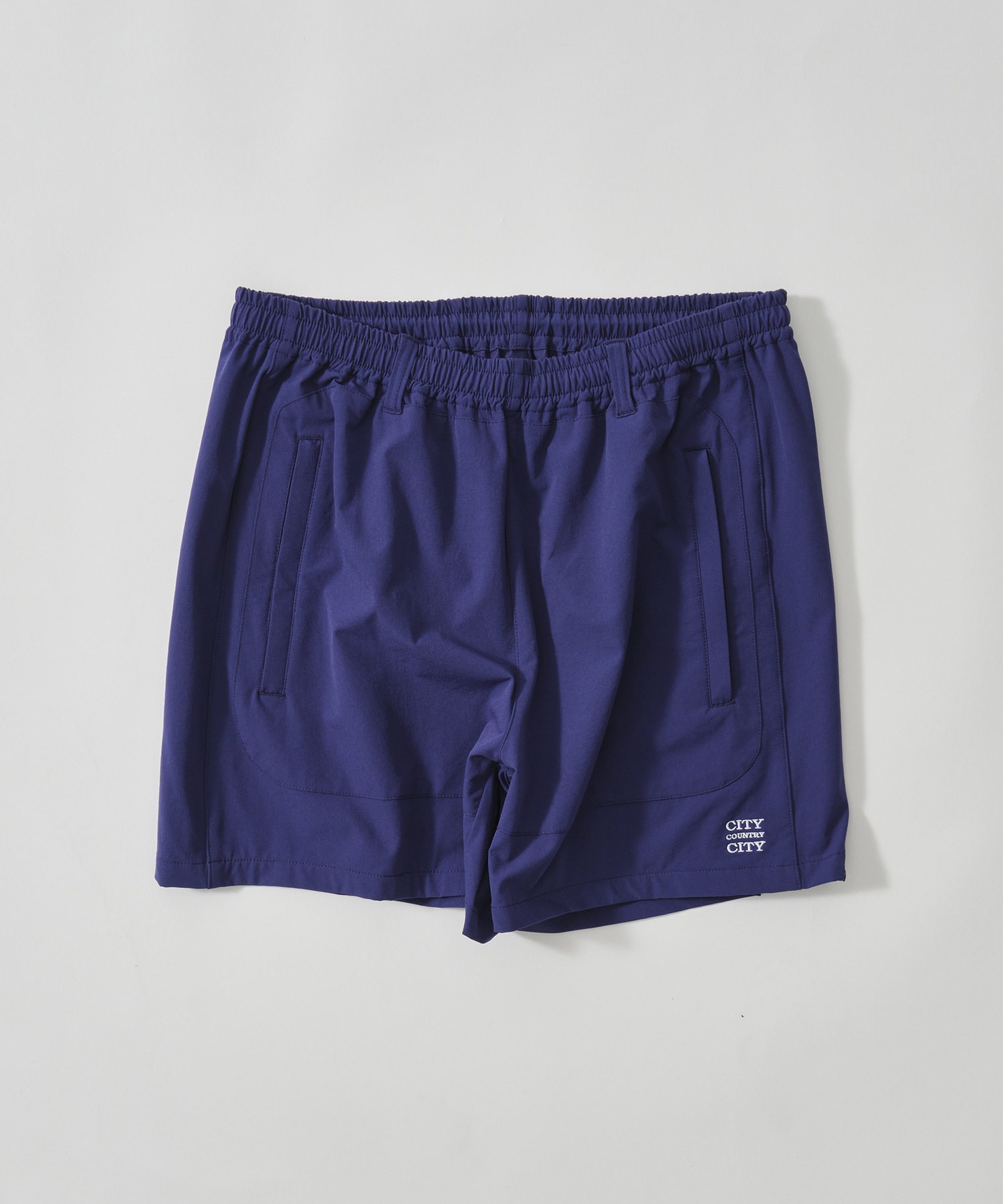 EMBROIDERD LOGO STRECH  NYLON EASY  SHORTS CITY COUNTRY CITY