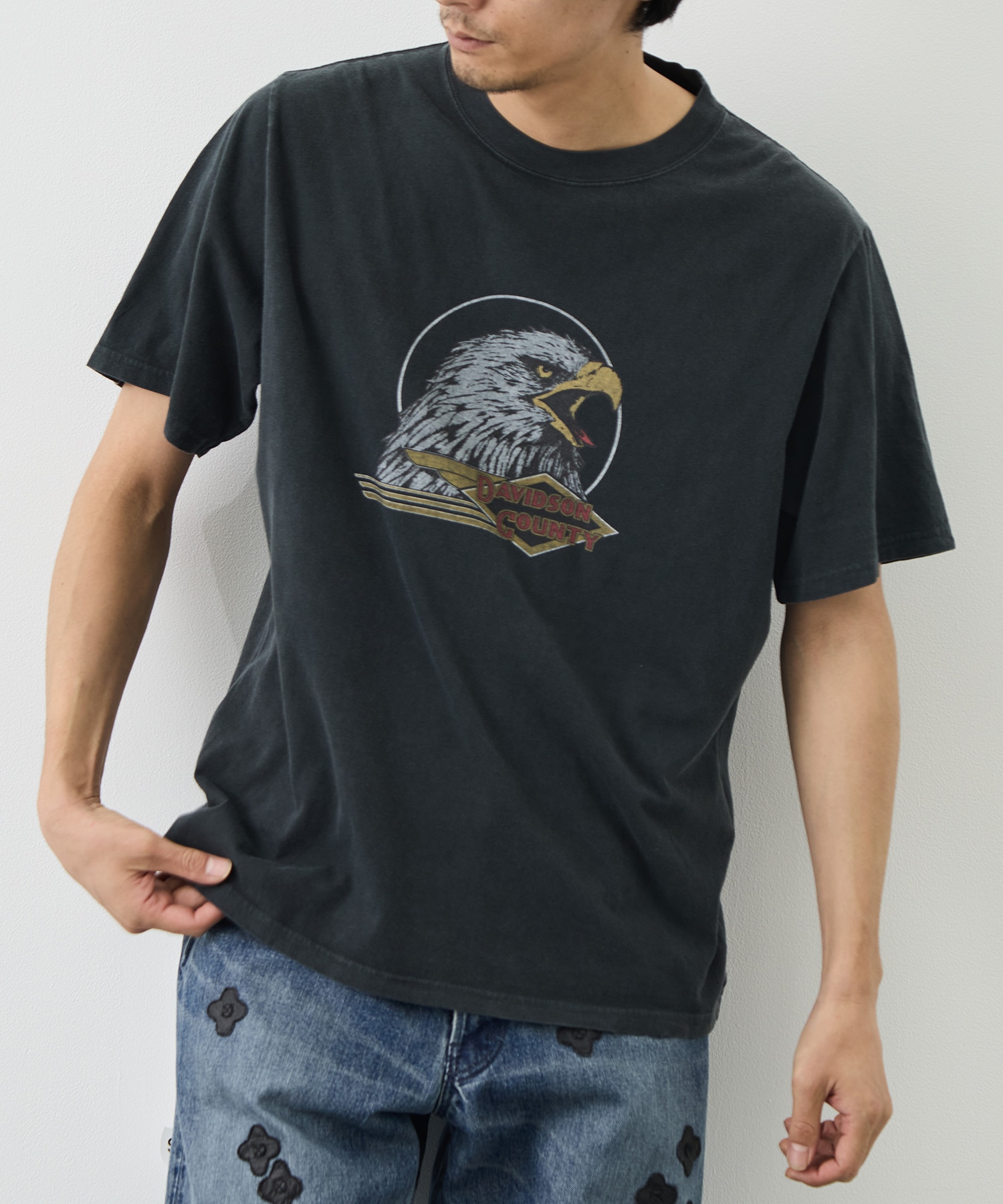 別注 HARD SP加工20/-天竺レギュラーT(DAVIDSON COUNTY) REMI RELIEF