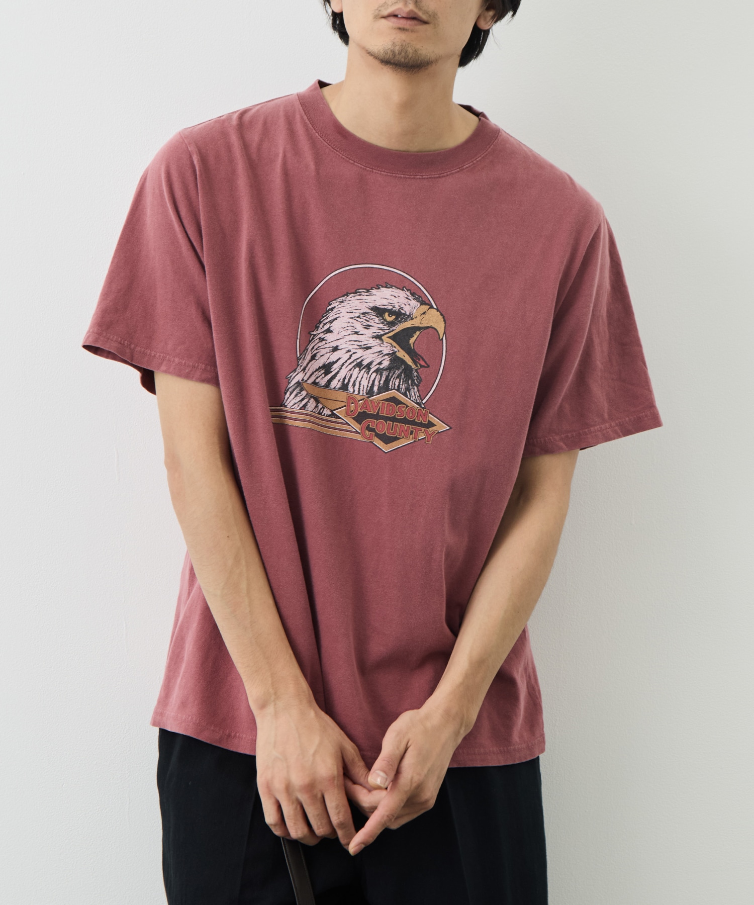 別注 HARD SP加工20/-天竺レギュラーT(DAVIDSON COUNTY) REMI RELIEF