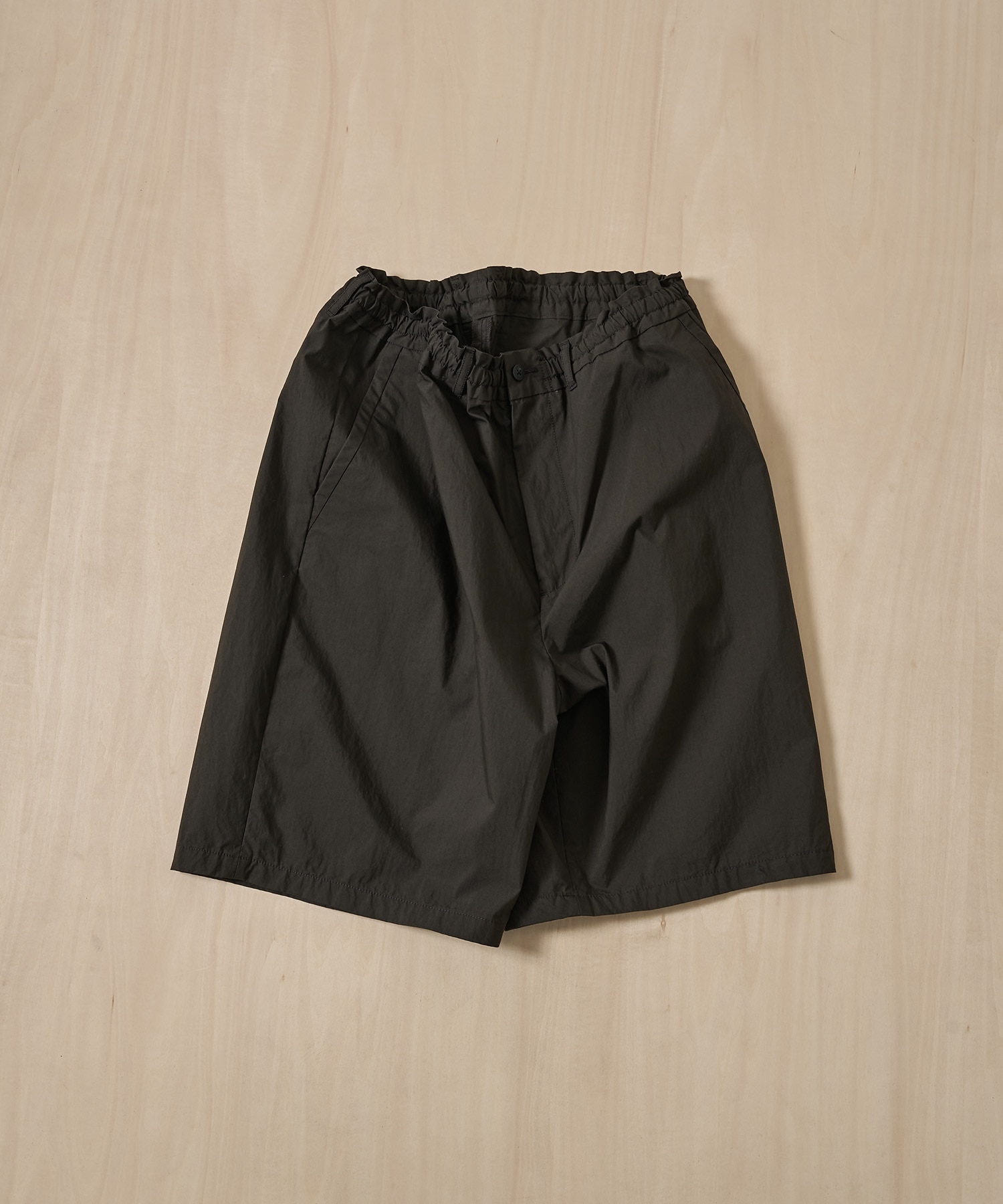 PC-035-3943-0020/BROWN/POPLIN EASY SHORTS PORTER CLASSIC