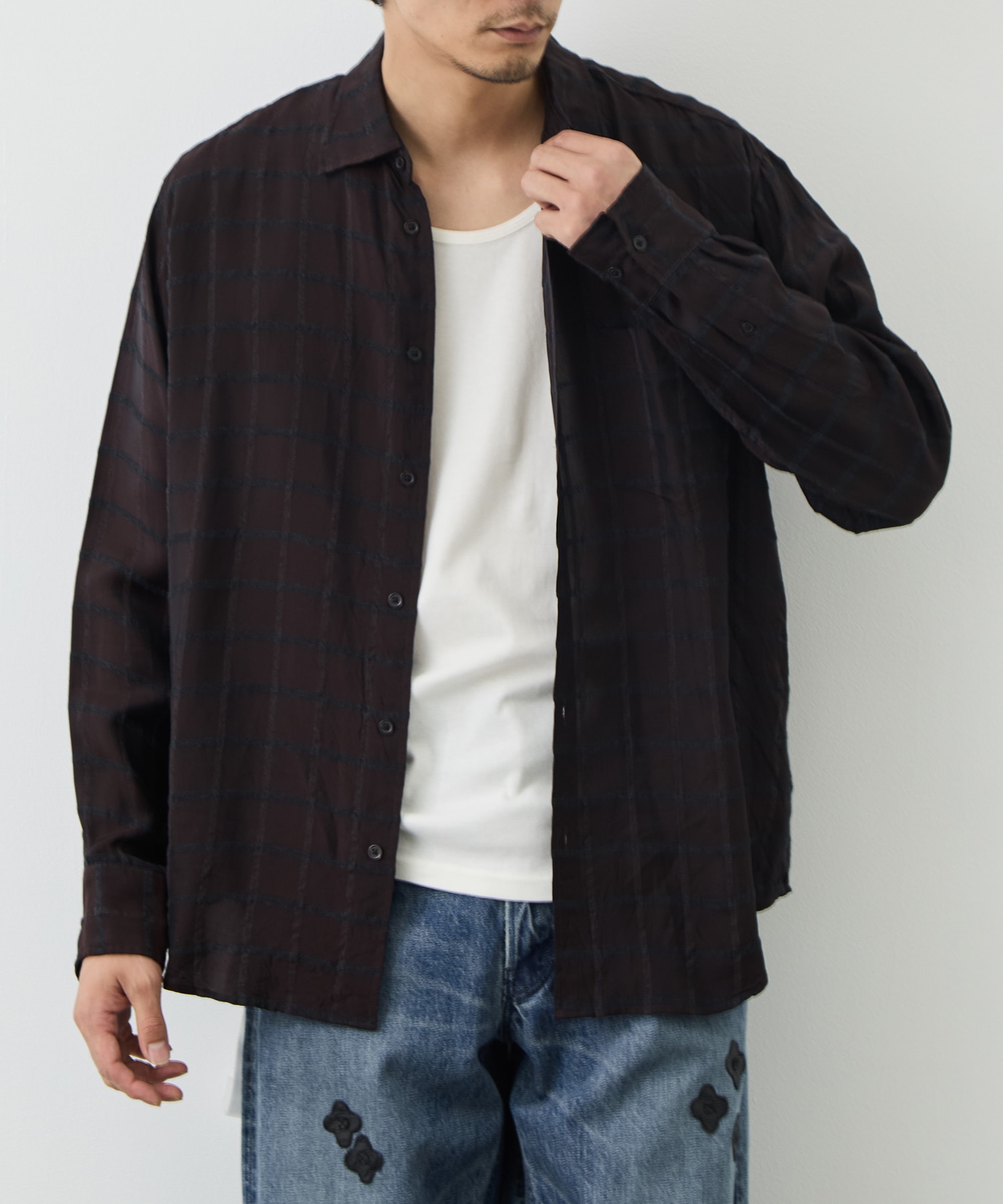 SEMI SPREAD COLLAR SHIRT marka