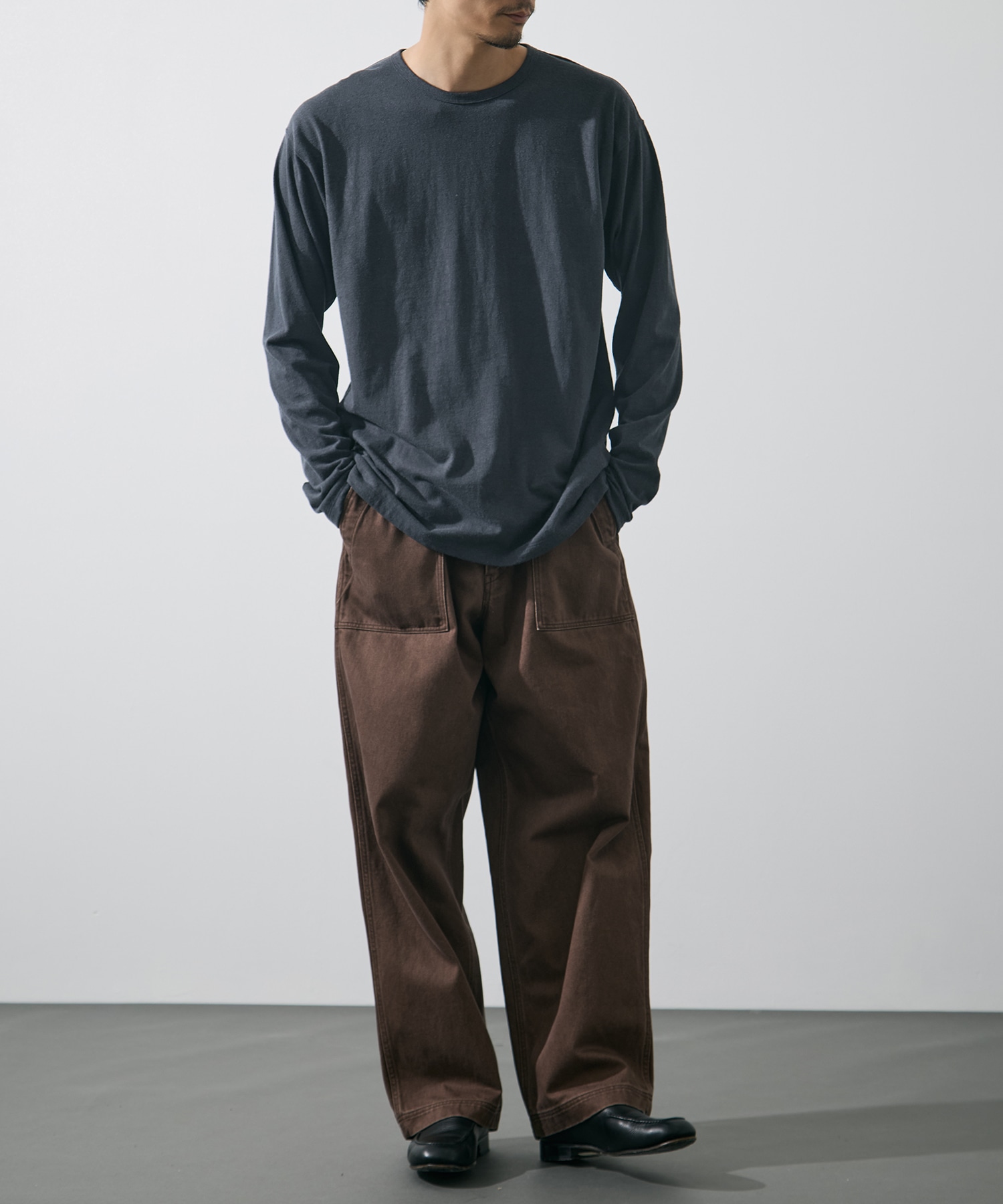 COTTON SILK NOIL PULLOVER YLEVE