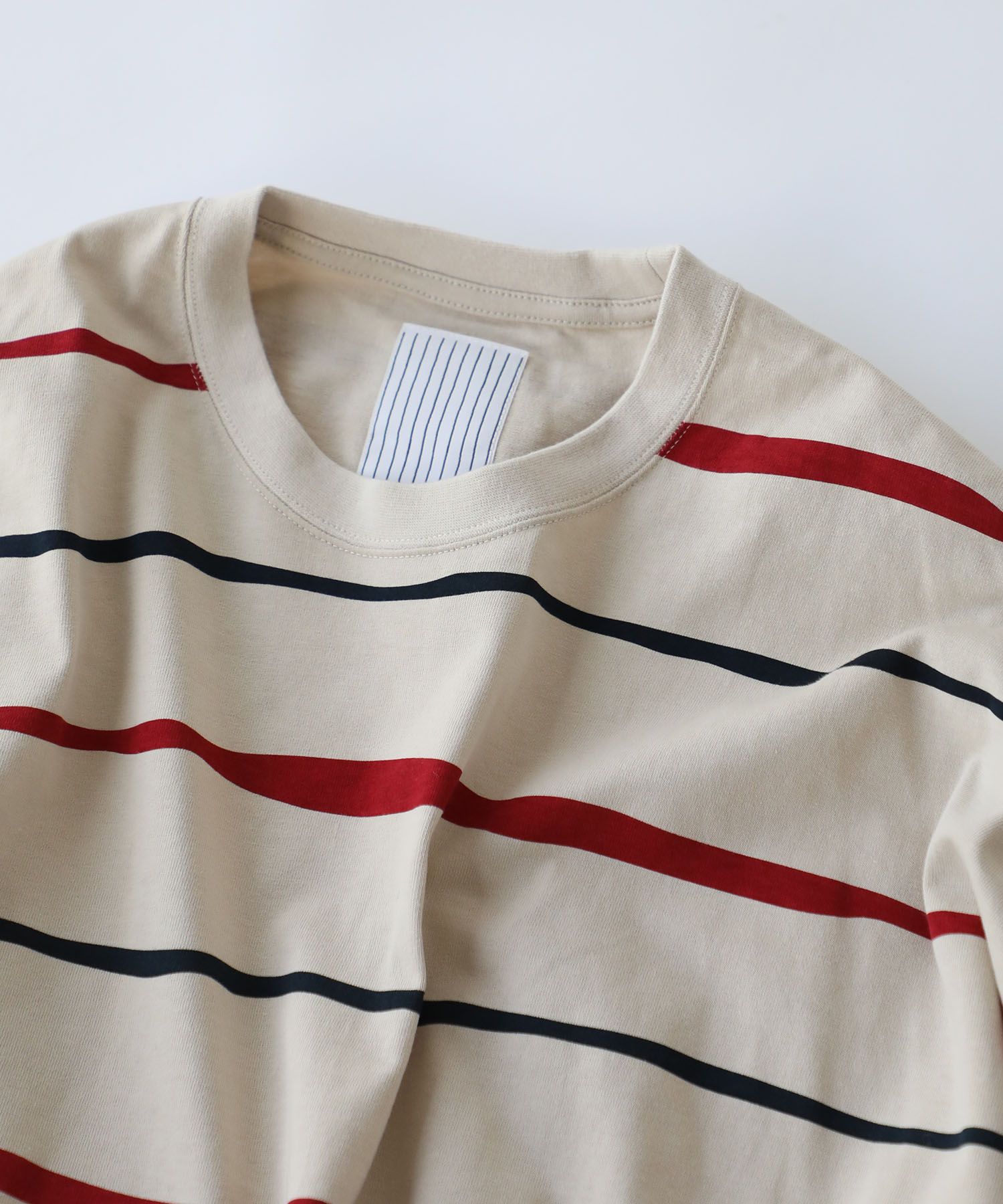 SUPER BIG STRIPE LS TEE (W/DRAWSTRINGS) S.F.C
