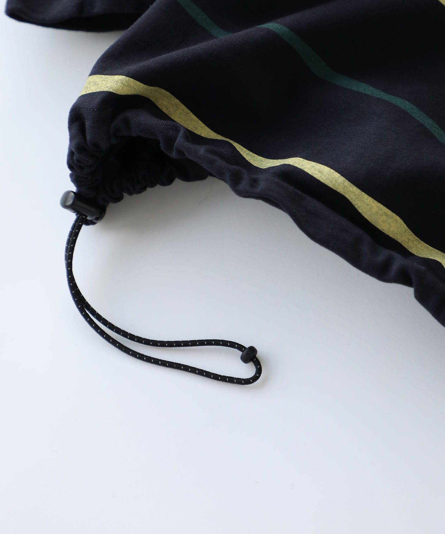 SUPER BIG STRIPE LS TEE (W/DRAWSTRINGS) S.F.C