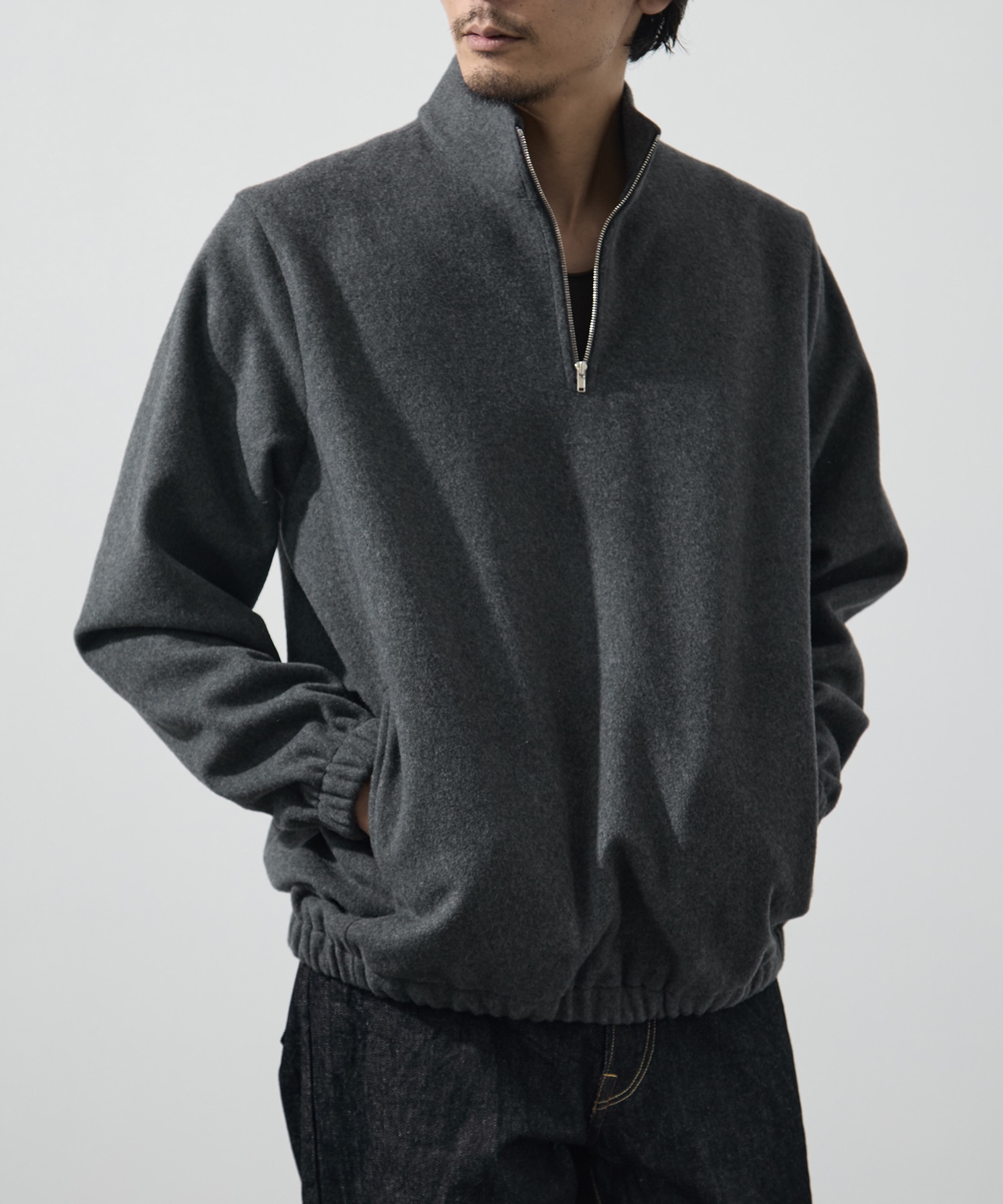 BRUSHED WOOL PULLOVER FUJI