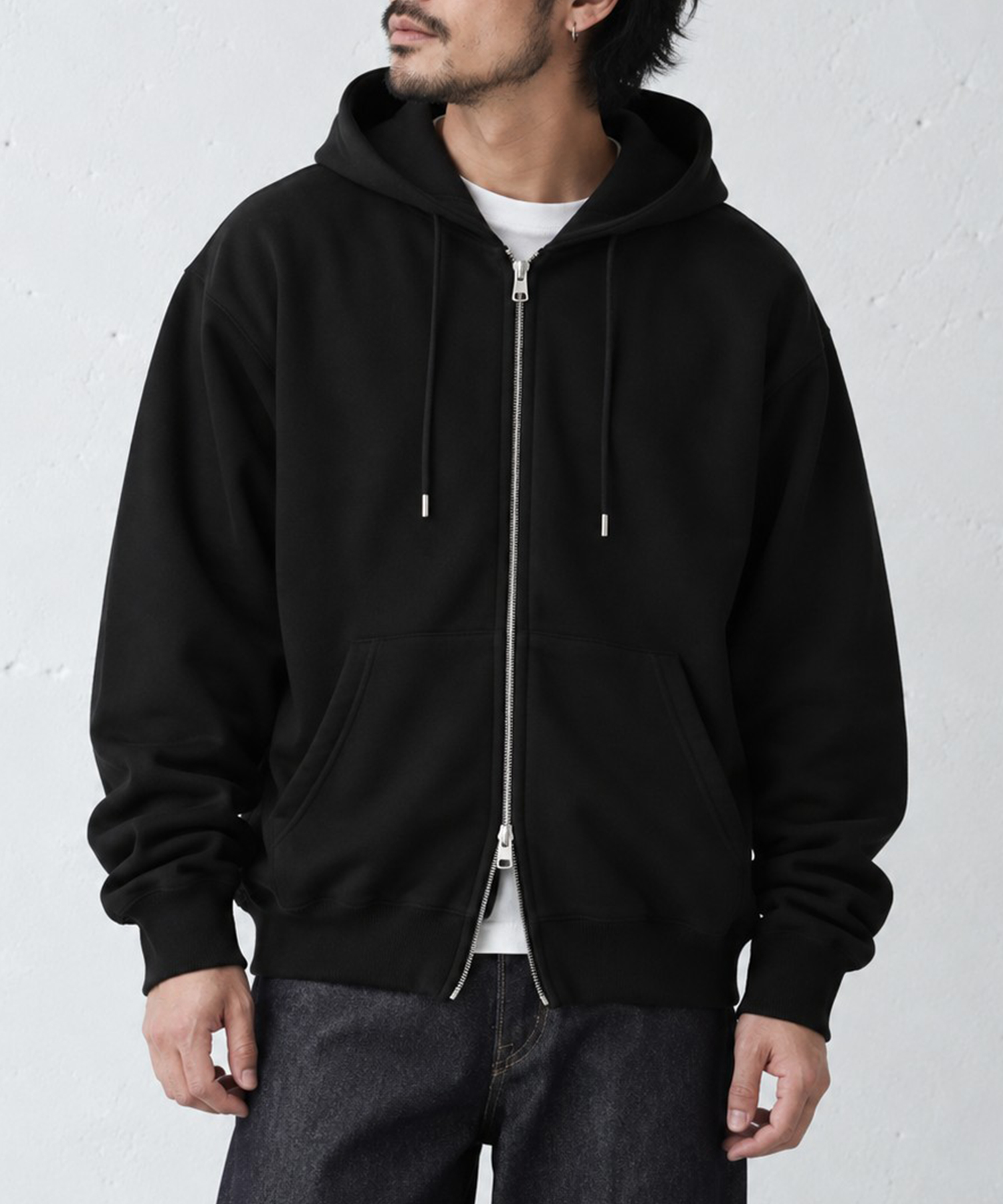 Soft&Hard Sweat Hoodie Zip Wide blurhmsROOTSTOCK