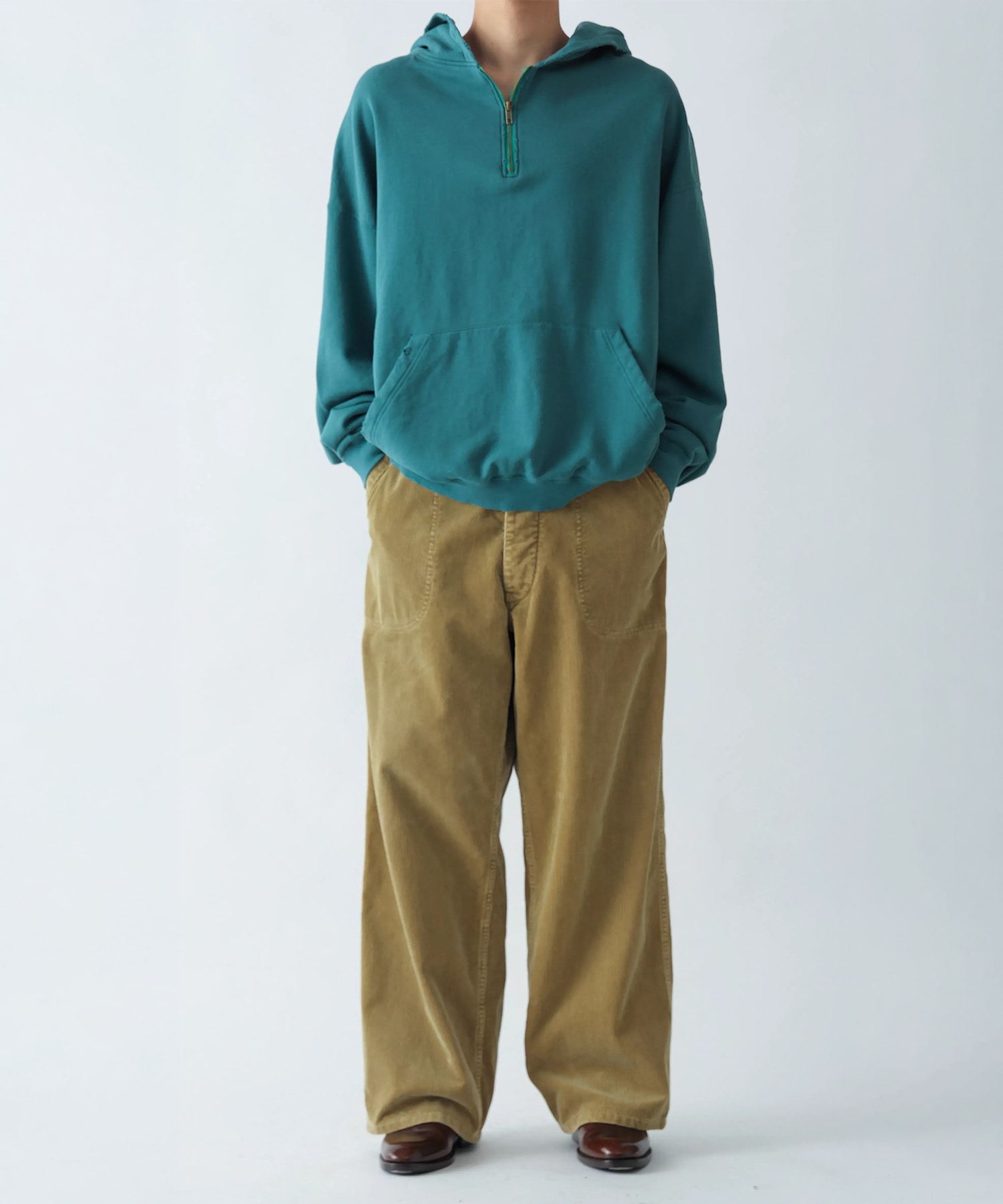 VINTAGE WASHED HALF ZIP HOODIE New Manual