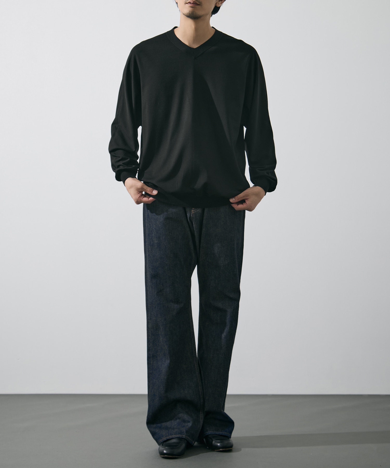 別注 Knit V Neck Pull Over GOOD PEOPLE GOOD STITCHING GOOD PRODUCT