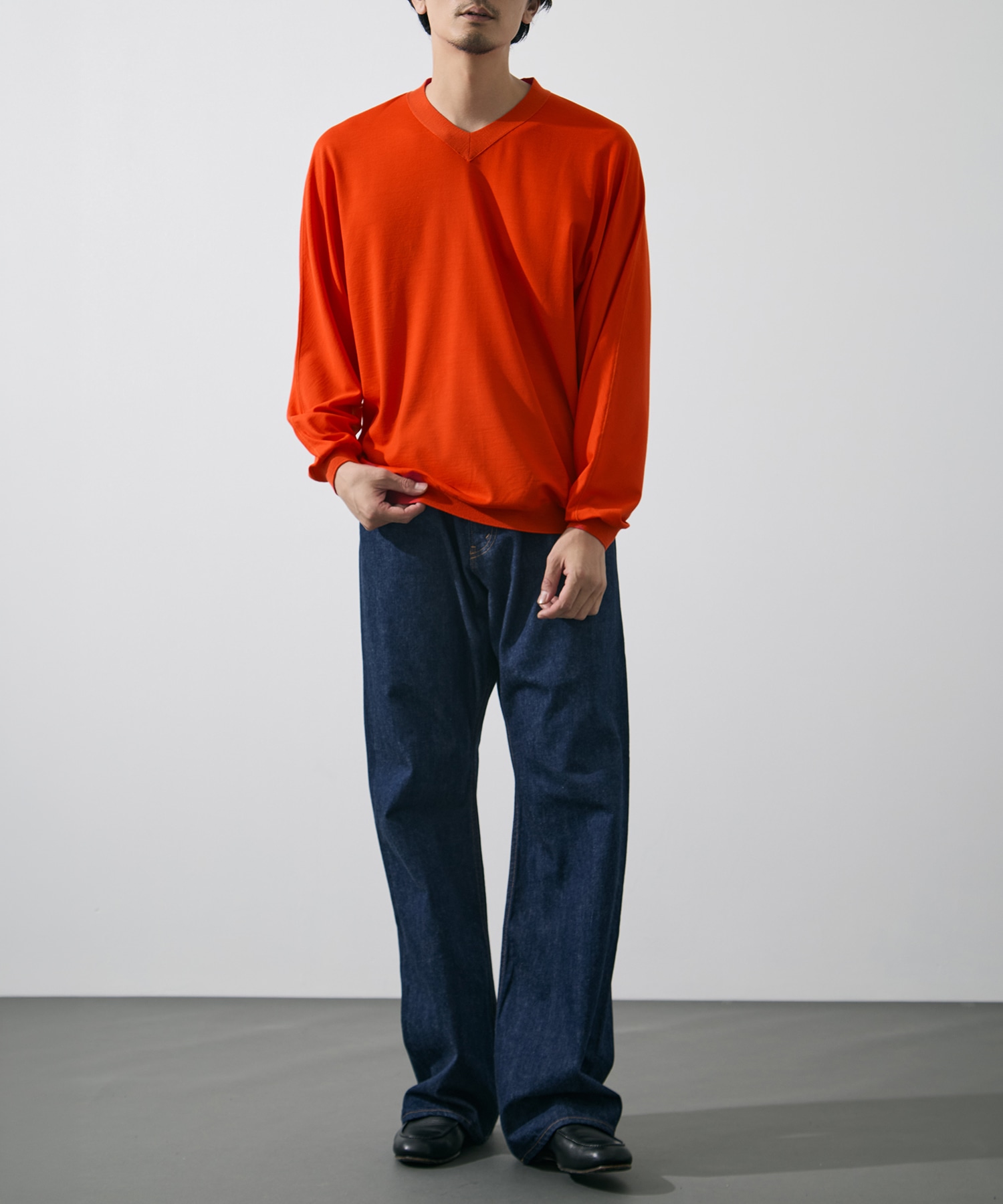 別注 Knit V Neck Pull Over GOOD PEOPLE GOOD STITCHING GOOD PRODUCT