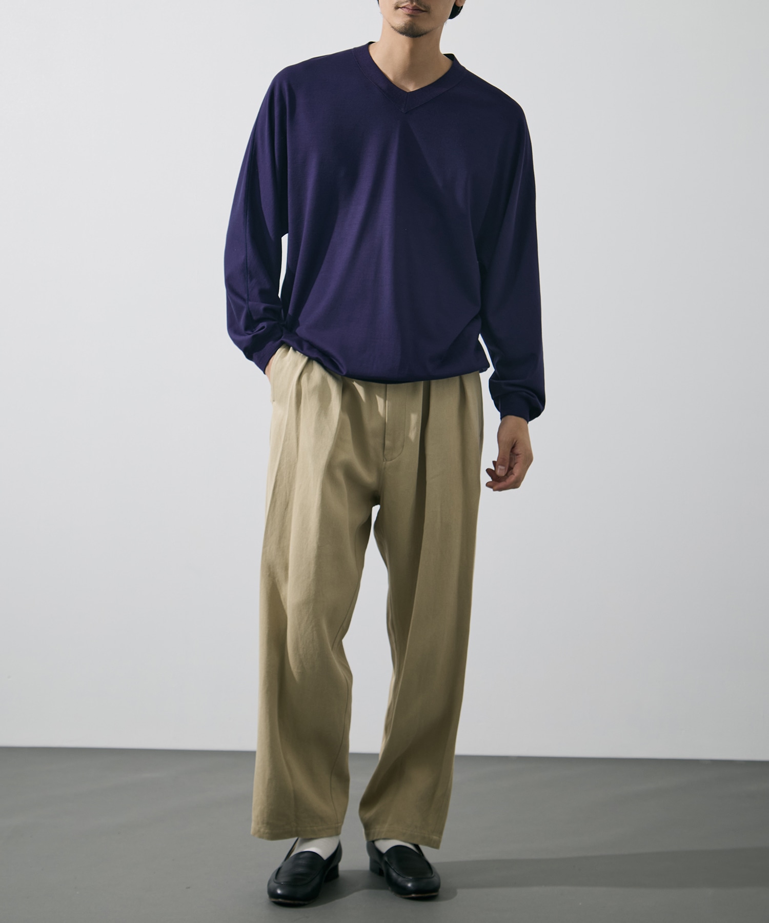 別注 Knit V Neck Pull Over GOOD PEOPLE GOOD STITCHING GOOD PRODUCT