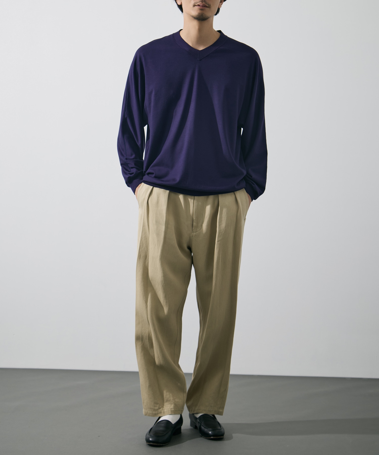 WASHI PAPER TWILL TROUSERS YLEVE