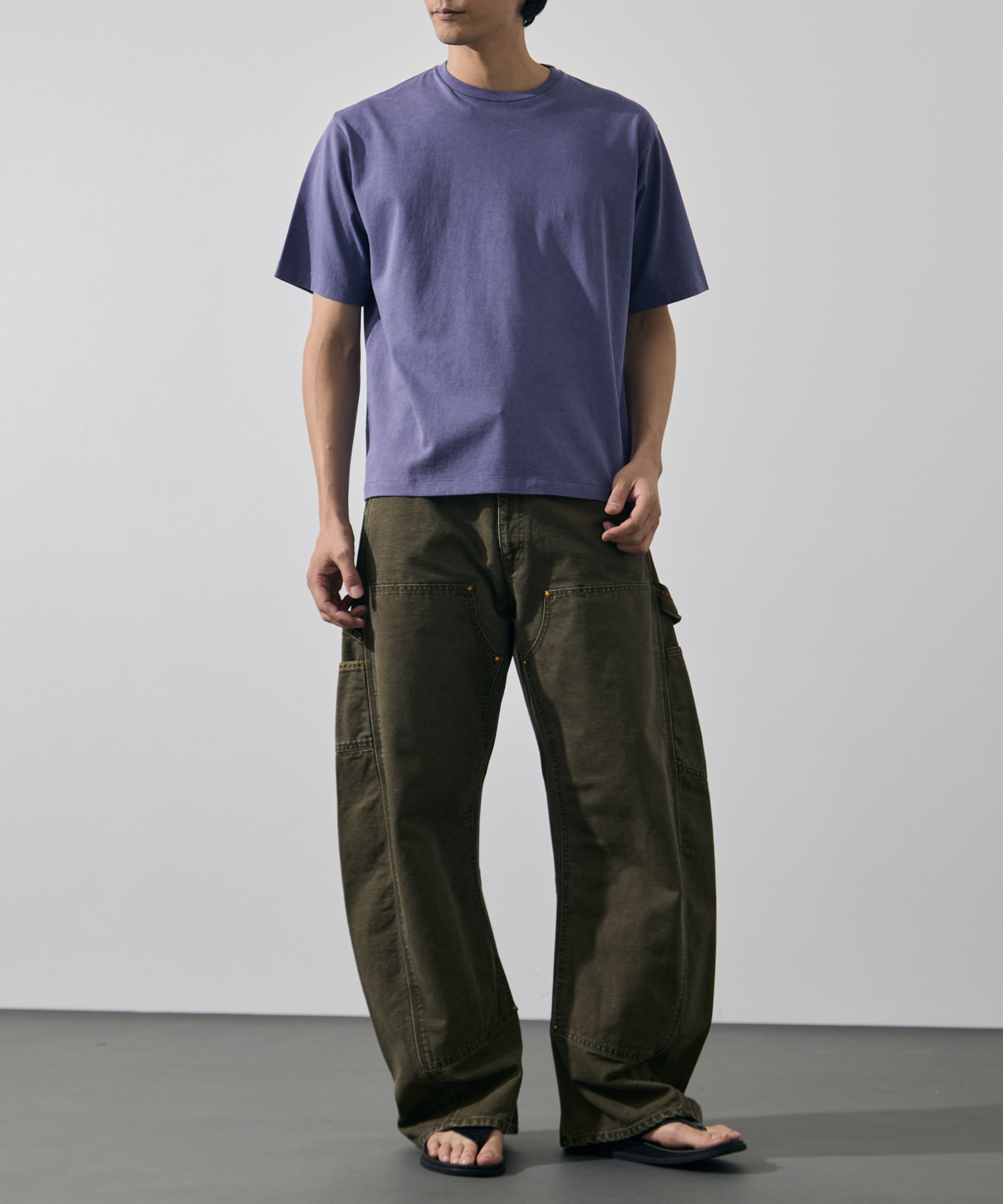 3D cutting painter pants KHOKI