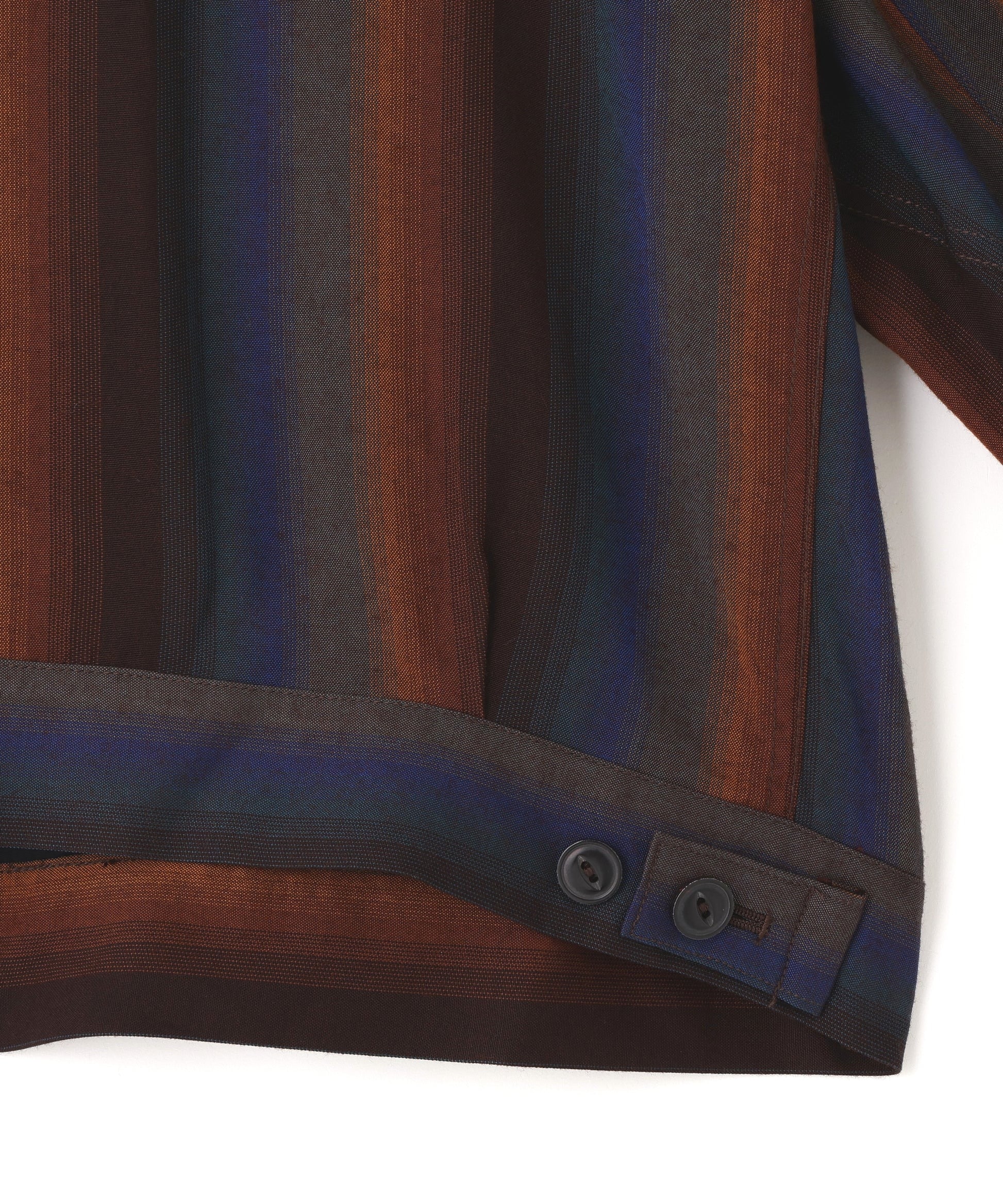 DRIZZLER JACKET -Wool Rayon Gradetion stripe- SEVEN BY SEVEN
