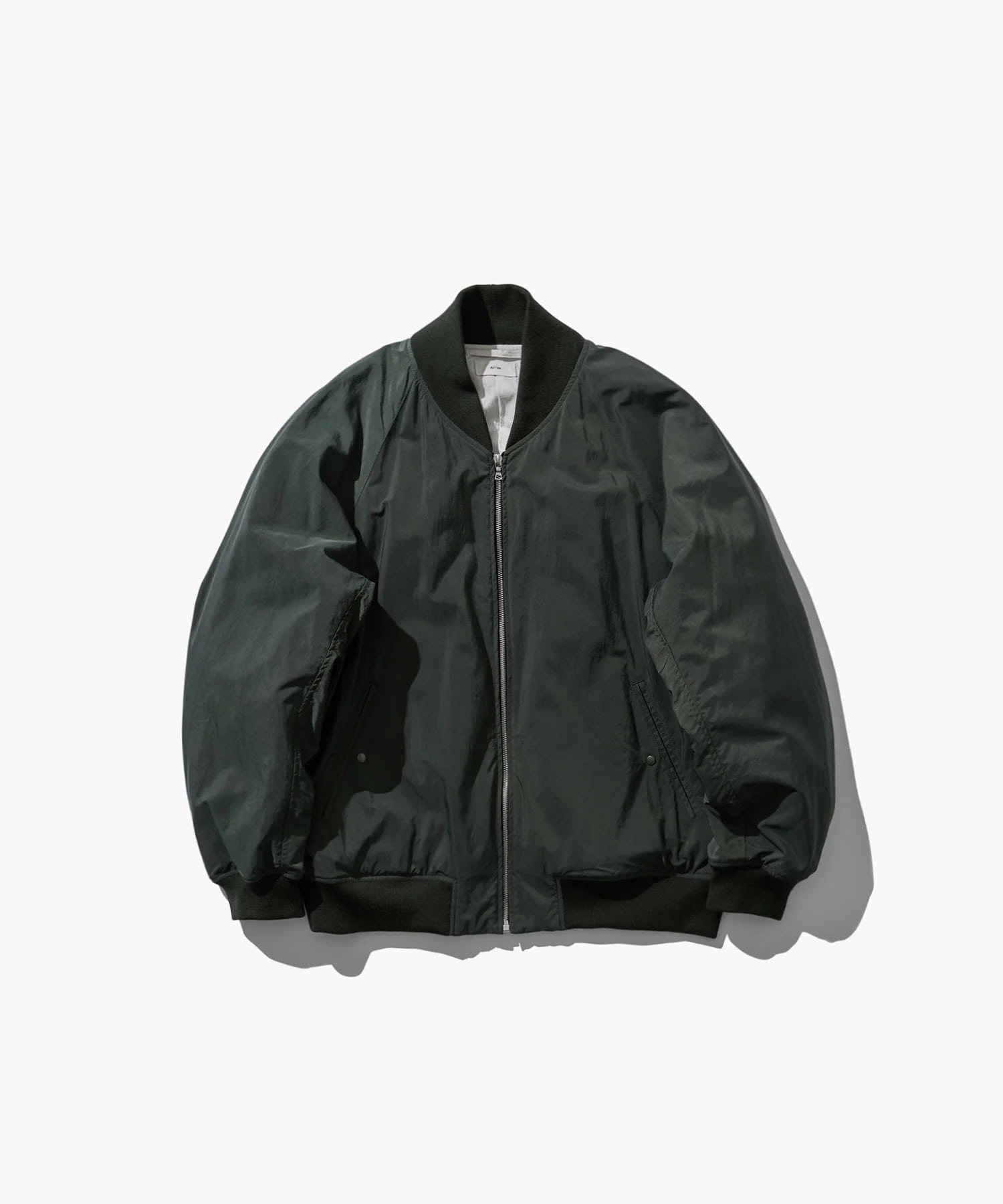 FIBRIL NYLON SATIN FLIGHT JACKET ATON