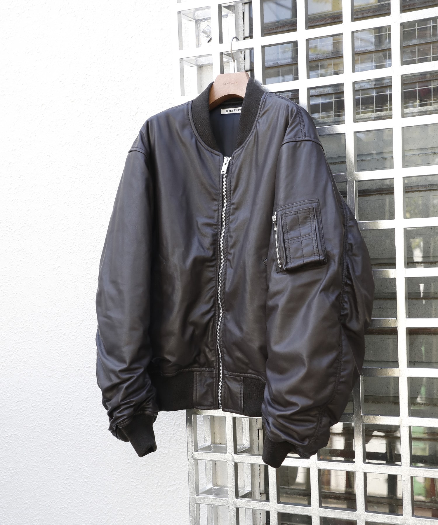 別注 MA-1 LEATHER BLOUSON -Sheep Leather- SEVEN BY SEVEN