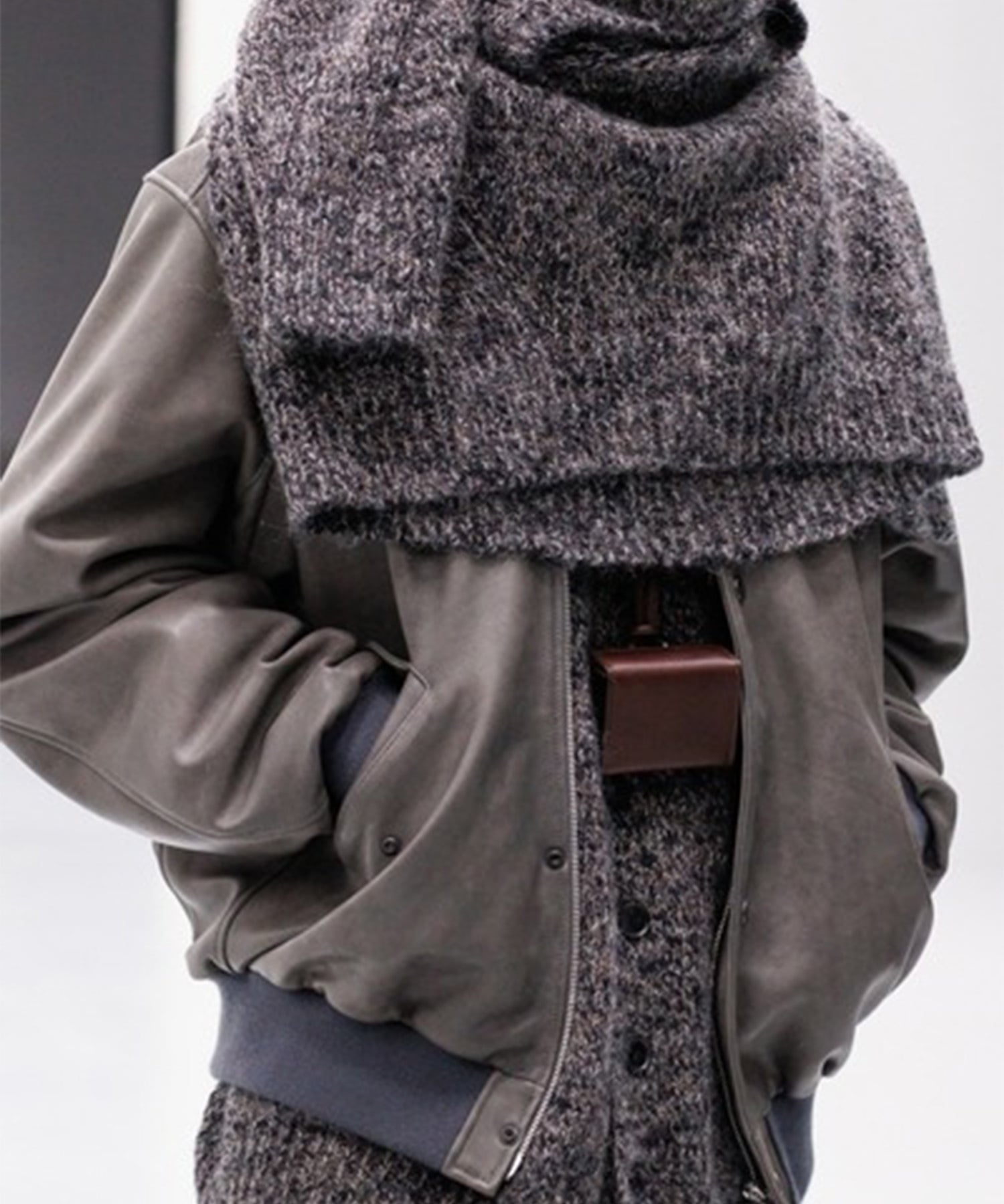 Lamb Leather Bomber Jacket YOKE