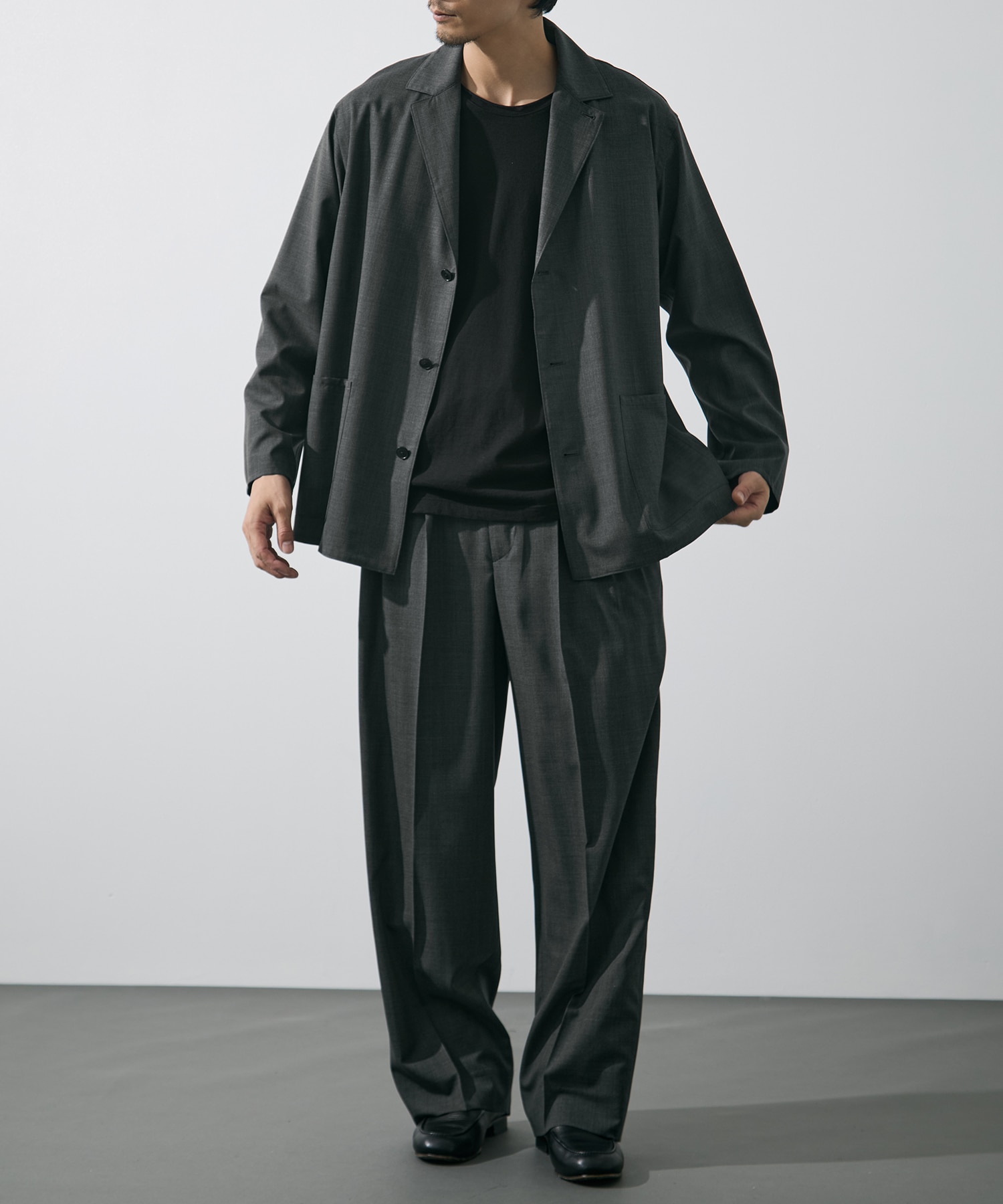 SUPER140s WOOL TROPICAL WORK JACKET YLEVE