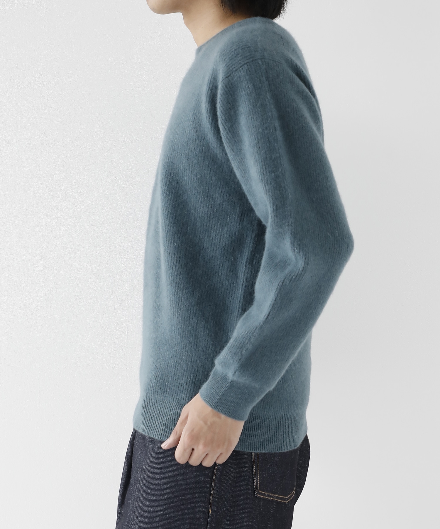 CASHMERE FOX CREW NECK BATONER