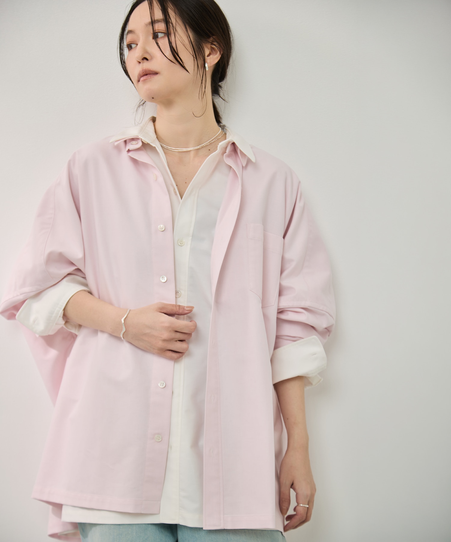 スーピマブレンドrelaxシャツ KEY TIMEZ