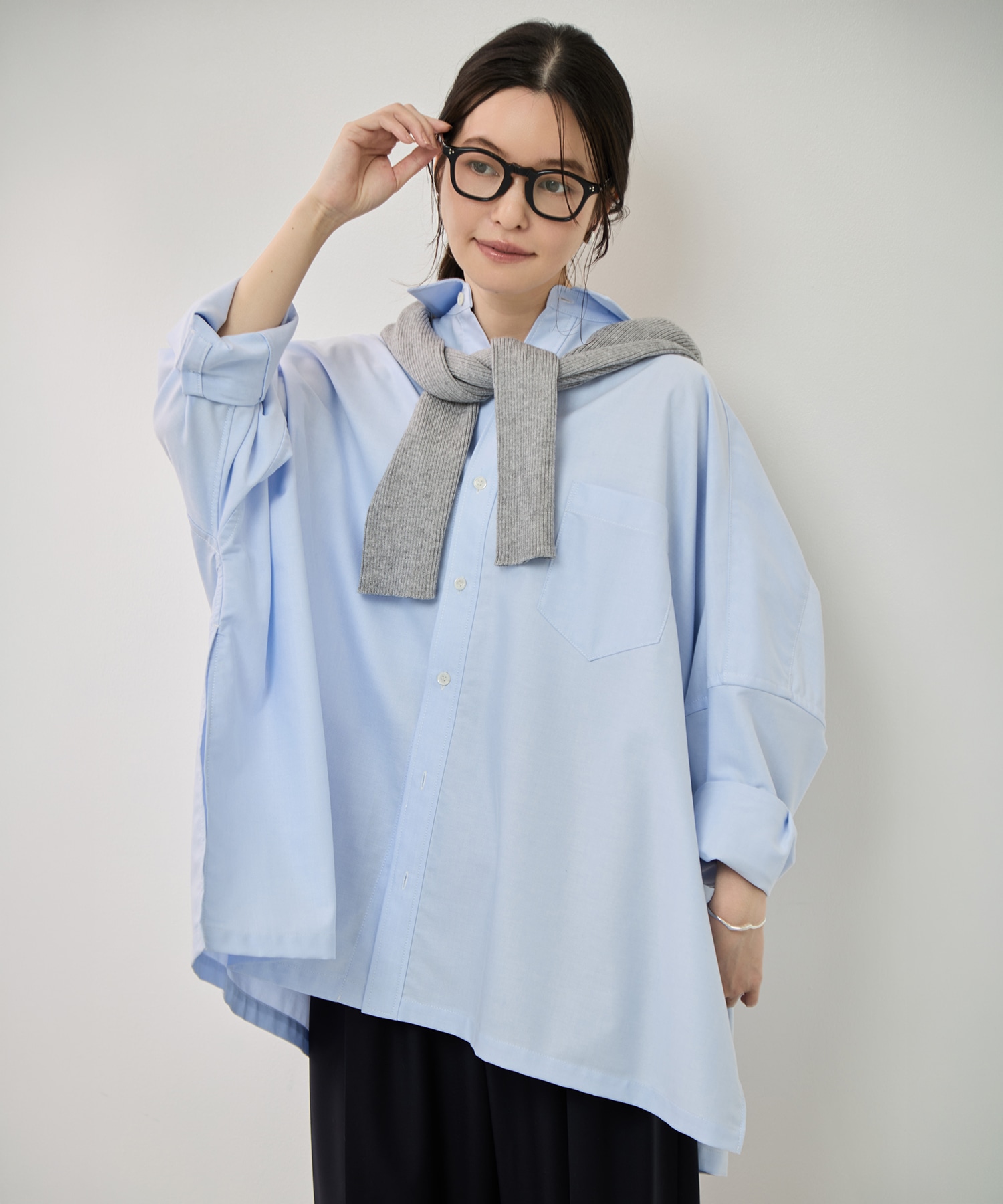 スーピマブレンドrelaxシャツ KEY TIMEZ