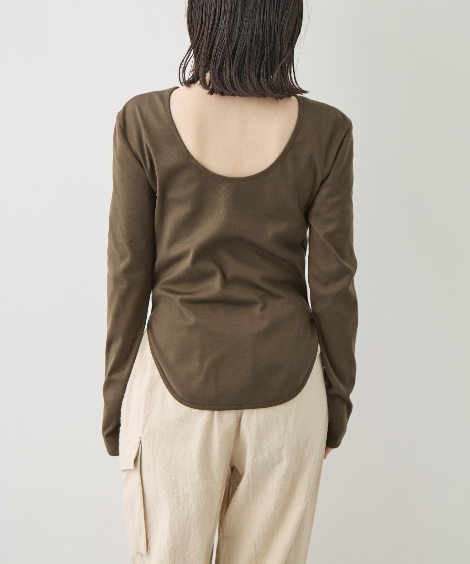 Sanfokin Cotton 2way L/S T-shirt WRAPINKNOT