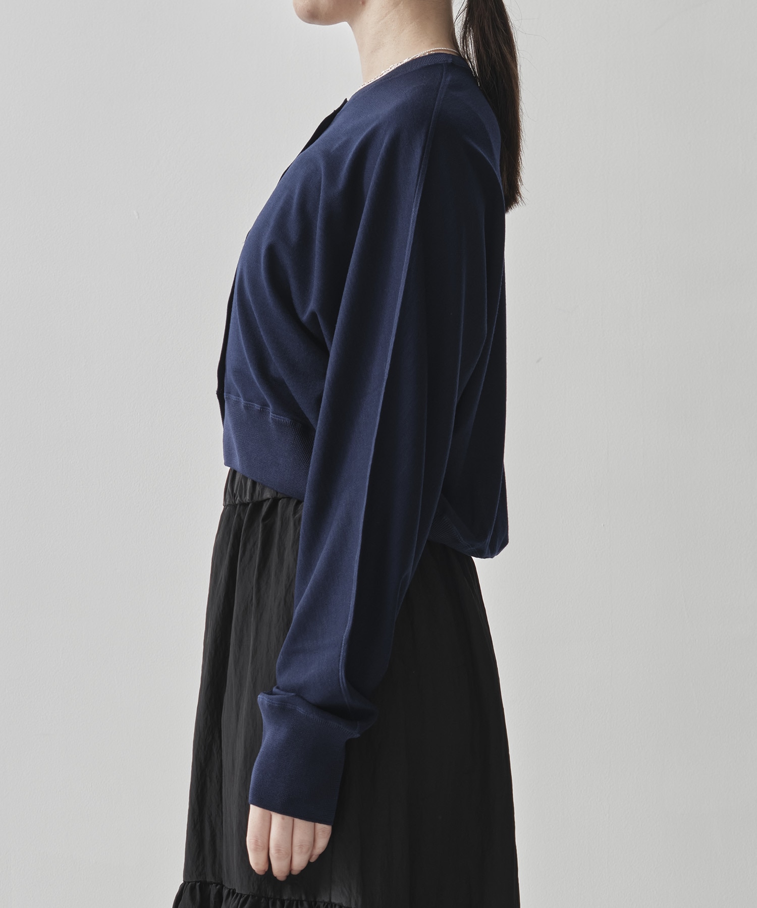 Crew Neck Cropped Knit Cardigan GOOD PEOPLE GOOD STITCHING GOOD PRODUCT
