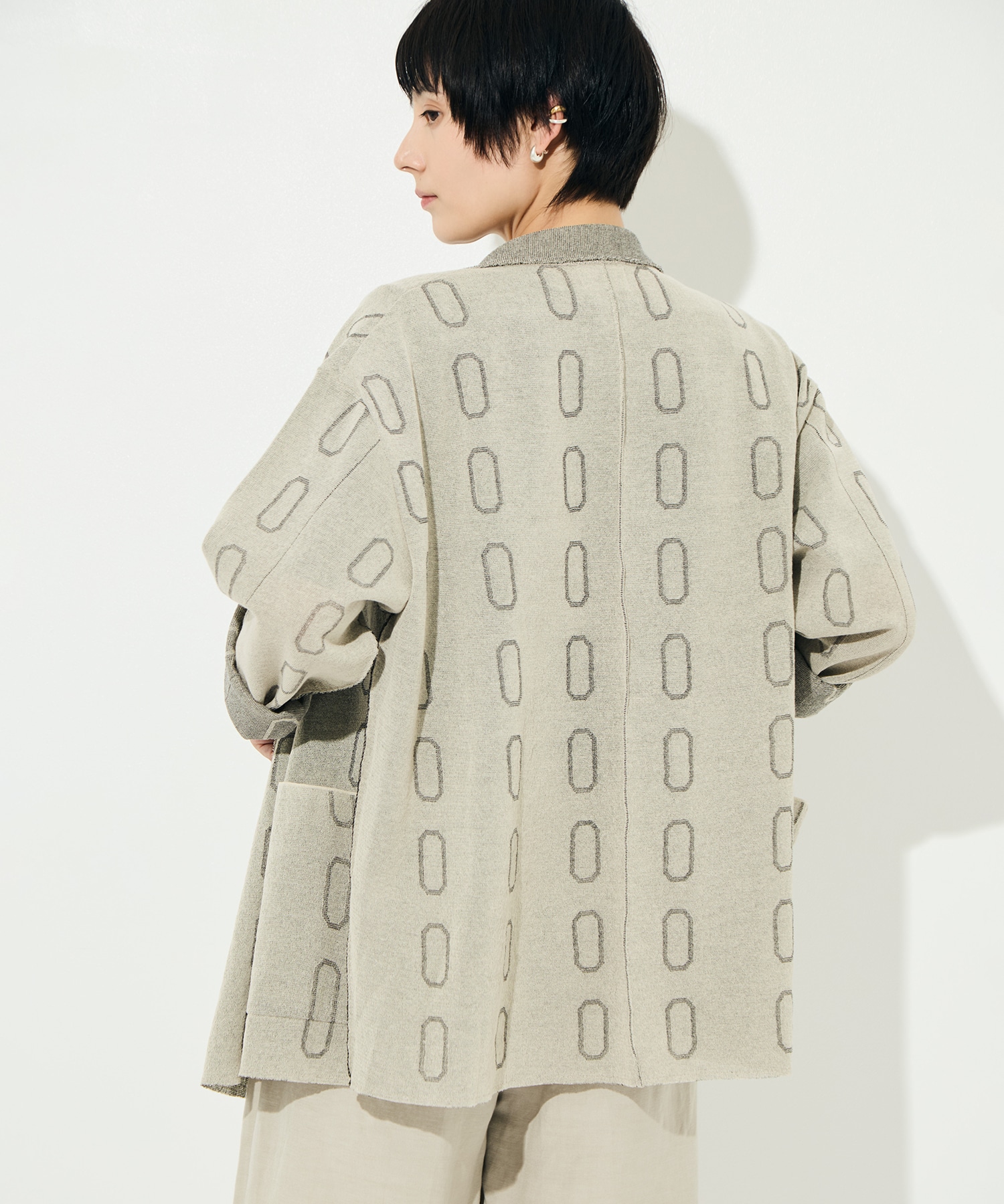 Dry Sheer Milano Knit Jacket WRAPINKNOT