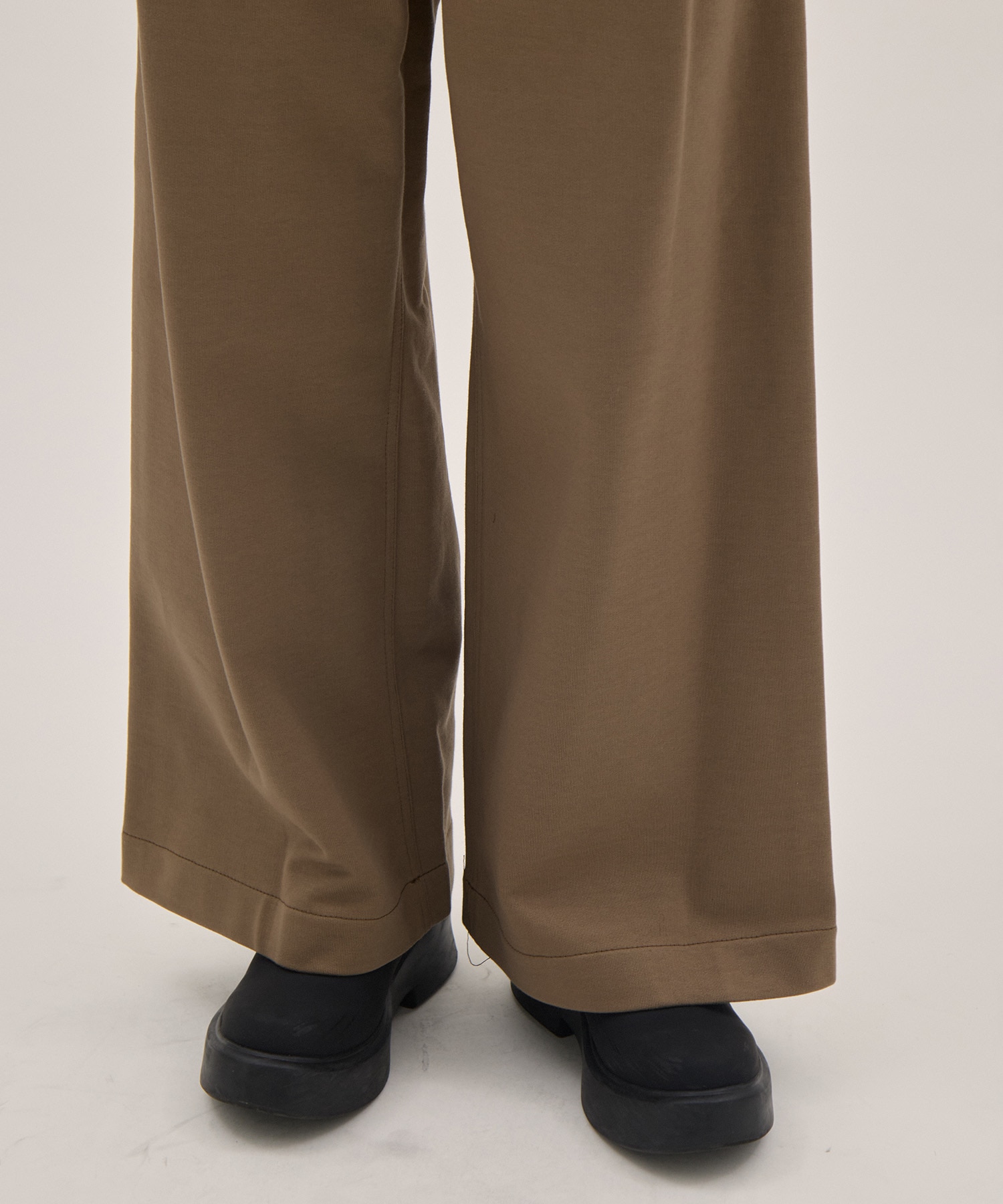 Hard Compact French Terry Wide Pants PHEENY