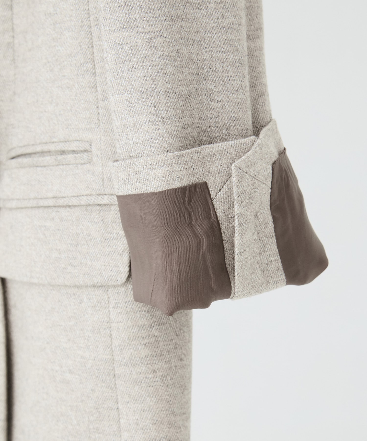 ミックスウールツイードダブルジャケット KEY TIMEZ