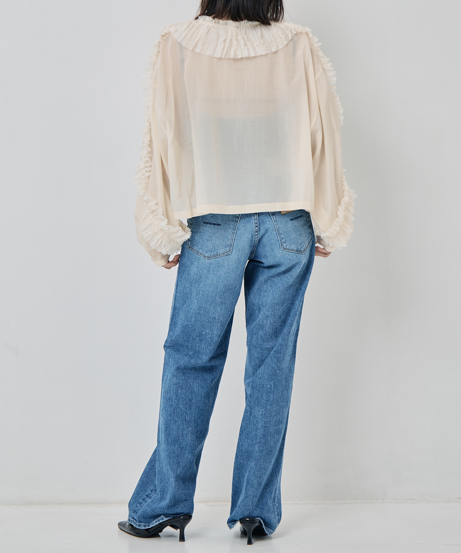RUFFLE CHIFFON BLOUSE muller of yoshiokubo