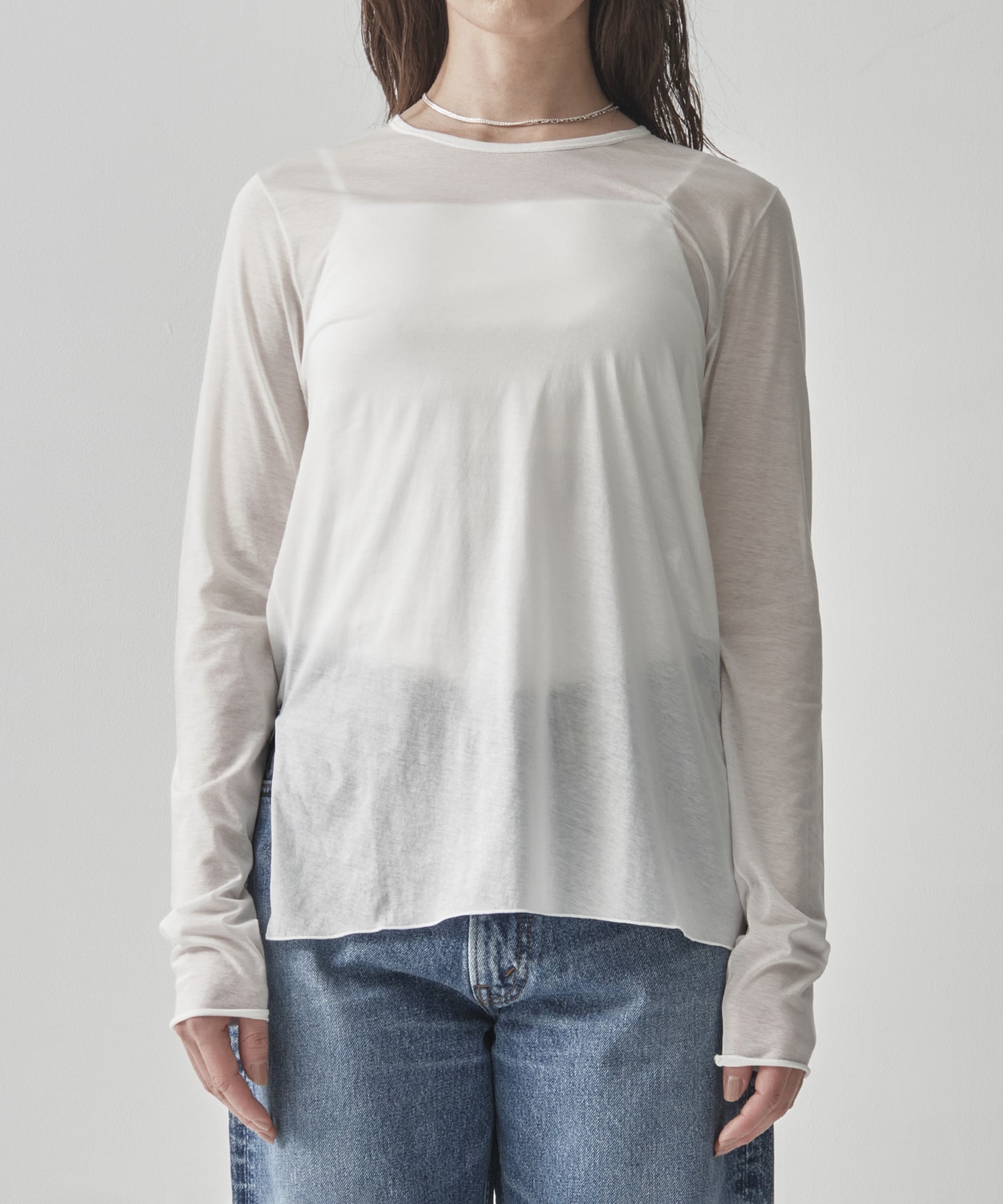 Side Slit Crew Neck Long Sleeve T GOOD PEOPLE GOOD STITCHING GOOD PRODUCT