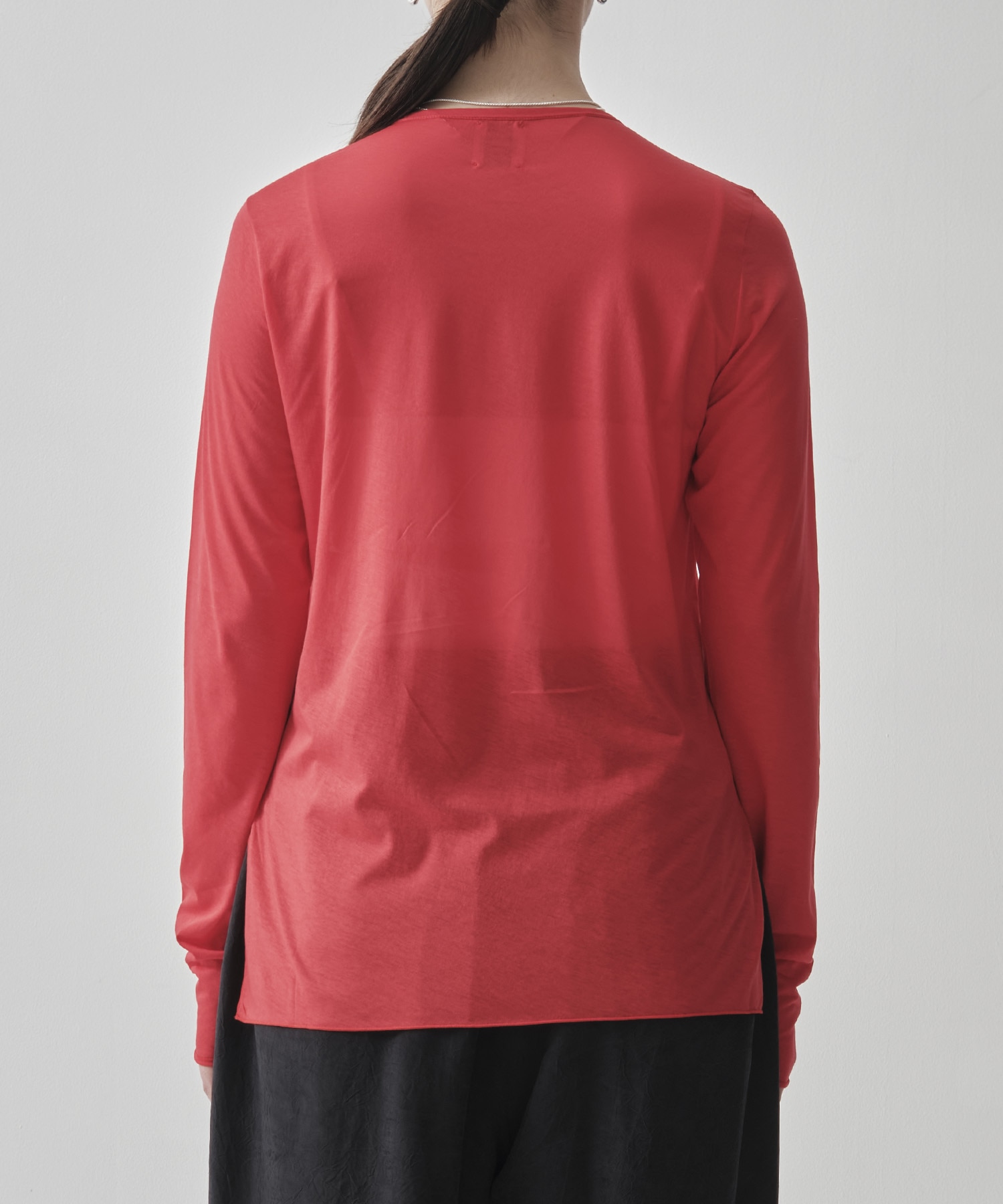 Side Slit Crew Neck Long Sleeve T GOOD PEOPLE GOOD STITCHING GOOD PRODUCT