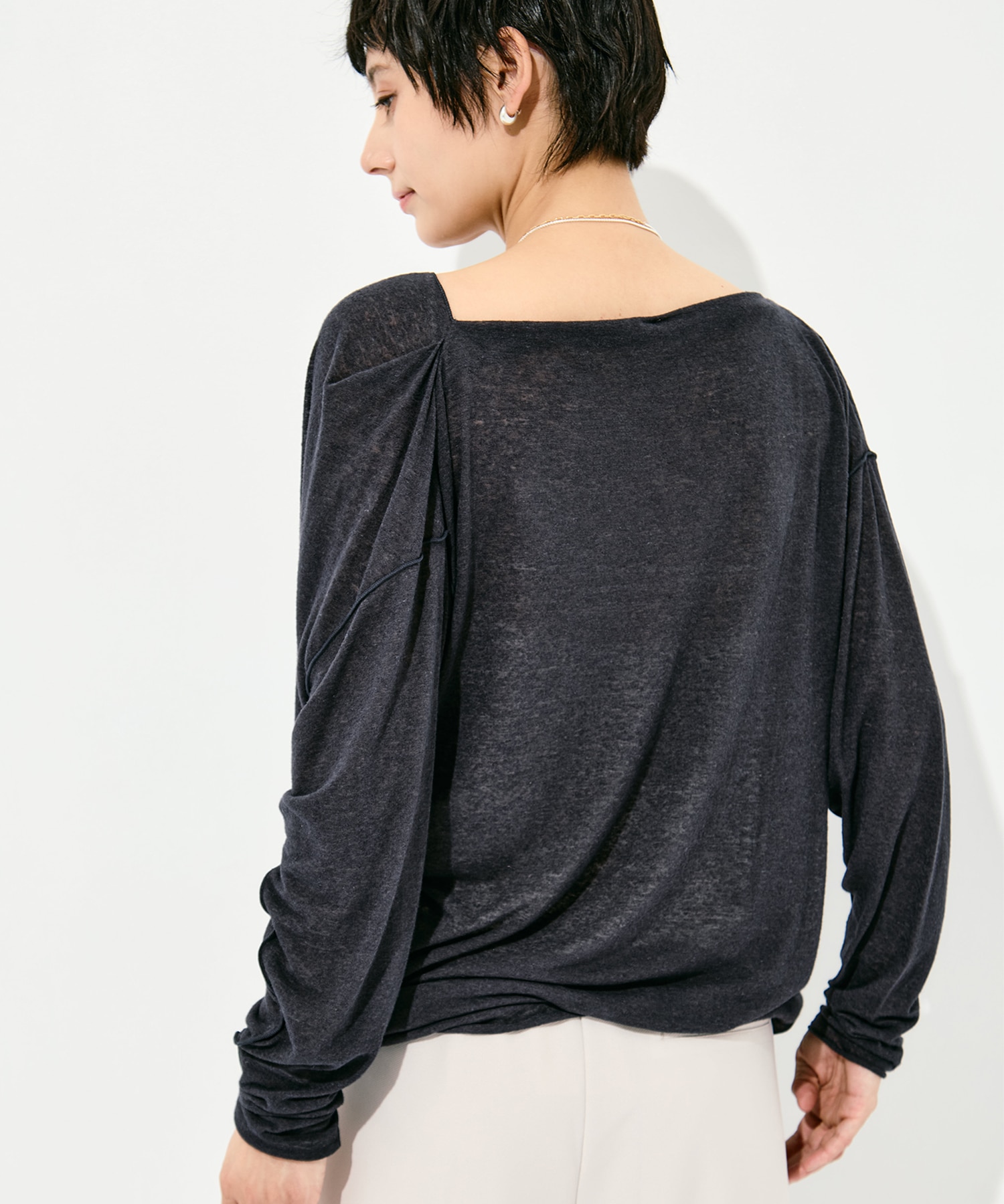 Draped Long Sleeve Pull Over GOOD PEOPLE GOOD STITCHING GOOD PRODUCT