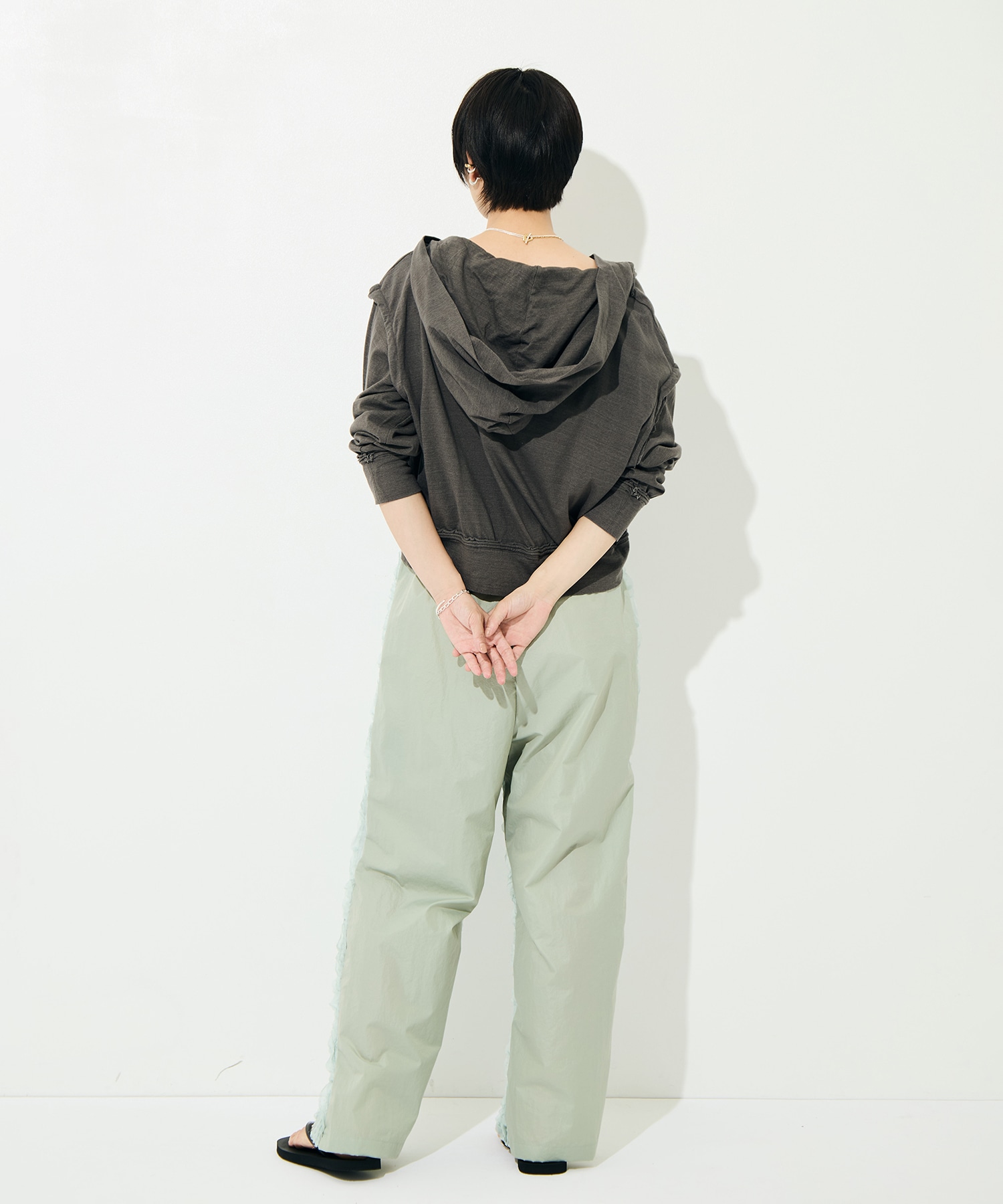 RUFFLE CHIFFON PANTS muller of yoshiokubo
