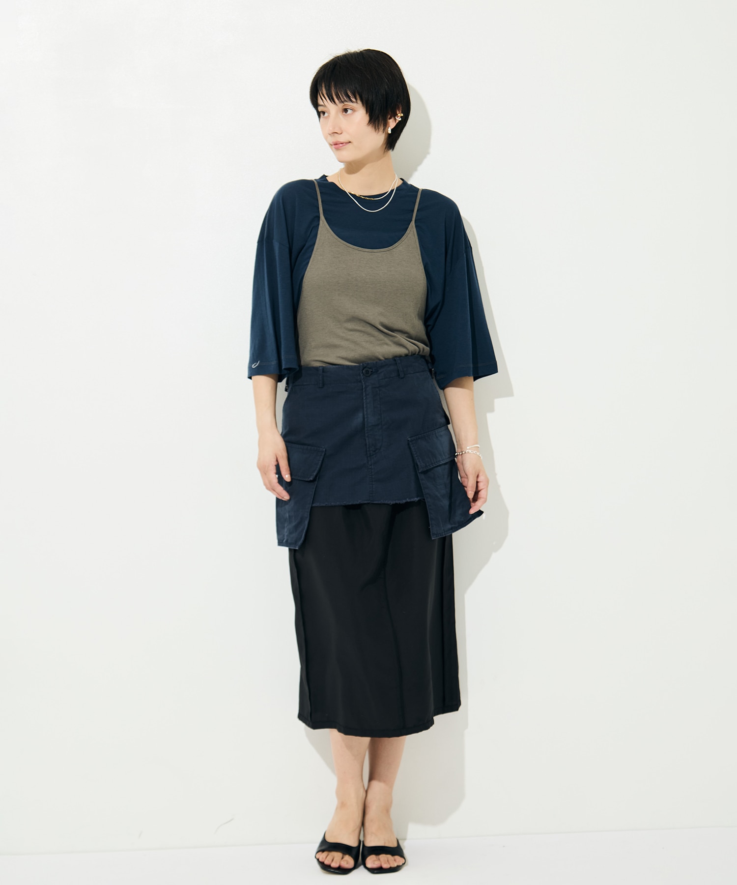 Cargo Layered Skirt INSCRIRE